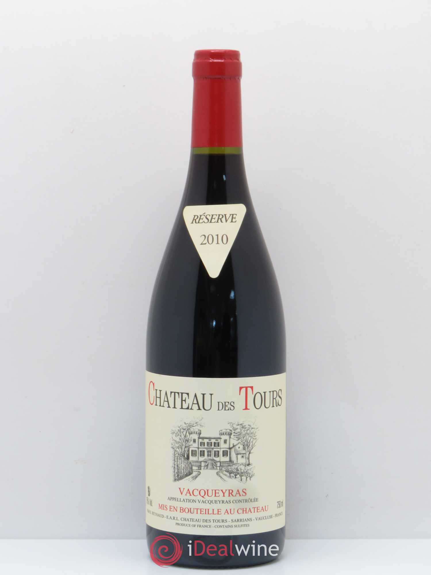 Vacqueyras Château des Tours Emmanuel Reynaud 2010 - Lot de 1 bouteille - 0