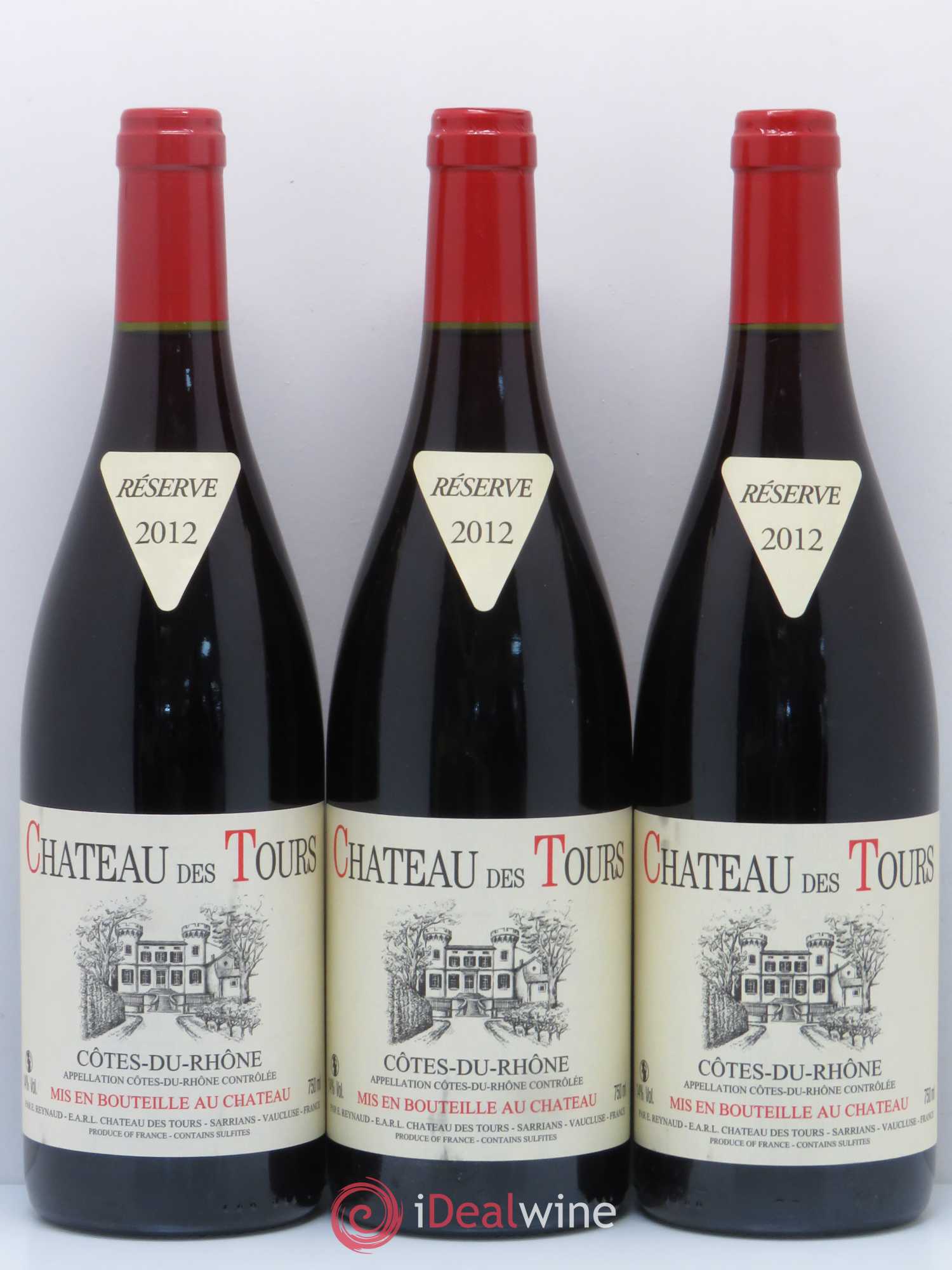 Côtes-du-Rhône Château des Tours Emmanuel Reynaud 2012 - Lot de 6 bouteilles - 2