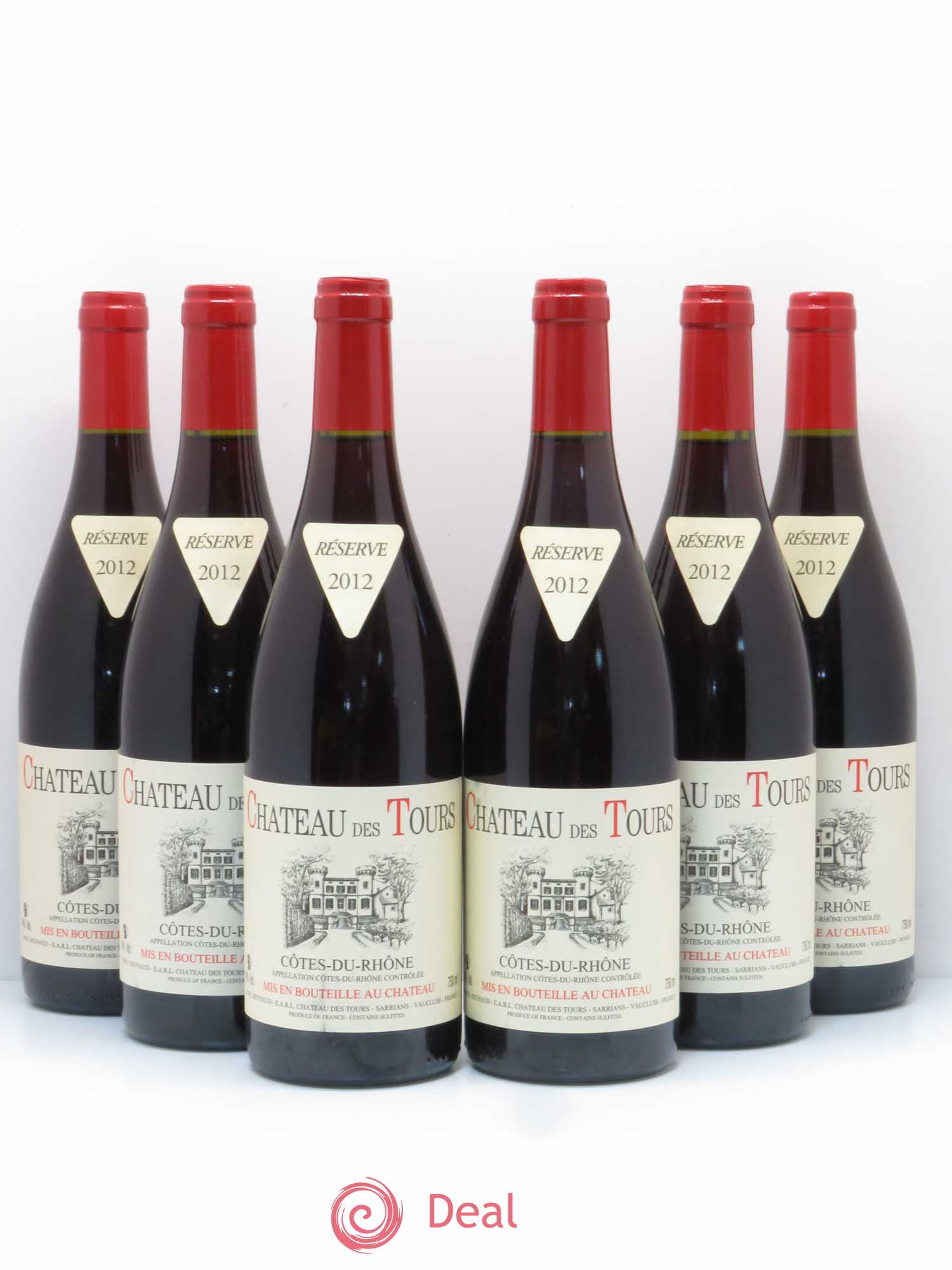 Côtes-du-Rhône Château des Tours Emmanuel Reynaud 2012 - Lot de 6 bouteilles - 0