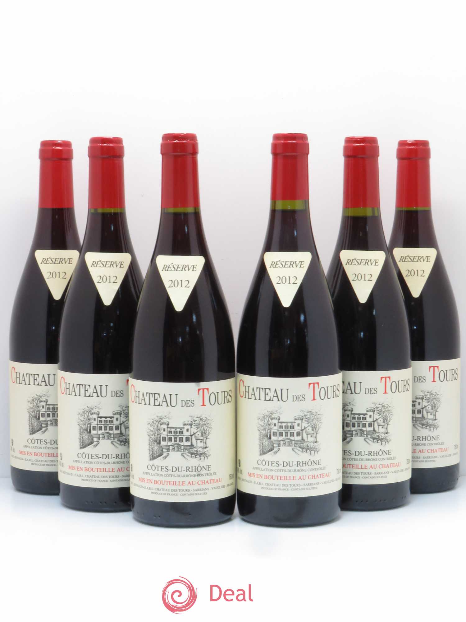 Côtes-du-Rhône Château des Tours Emmanuel Reynaud 2012 - Lot de 6 bouteilles - 0