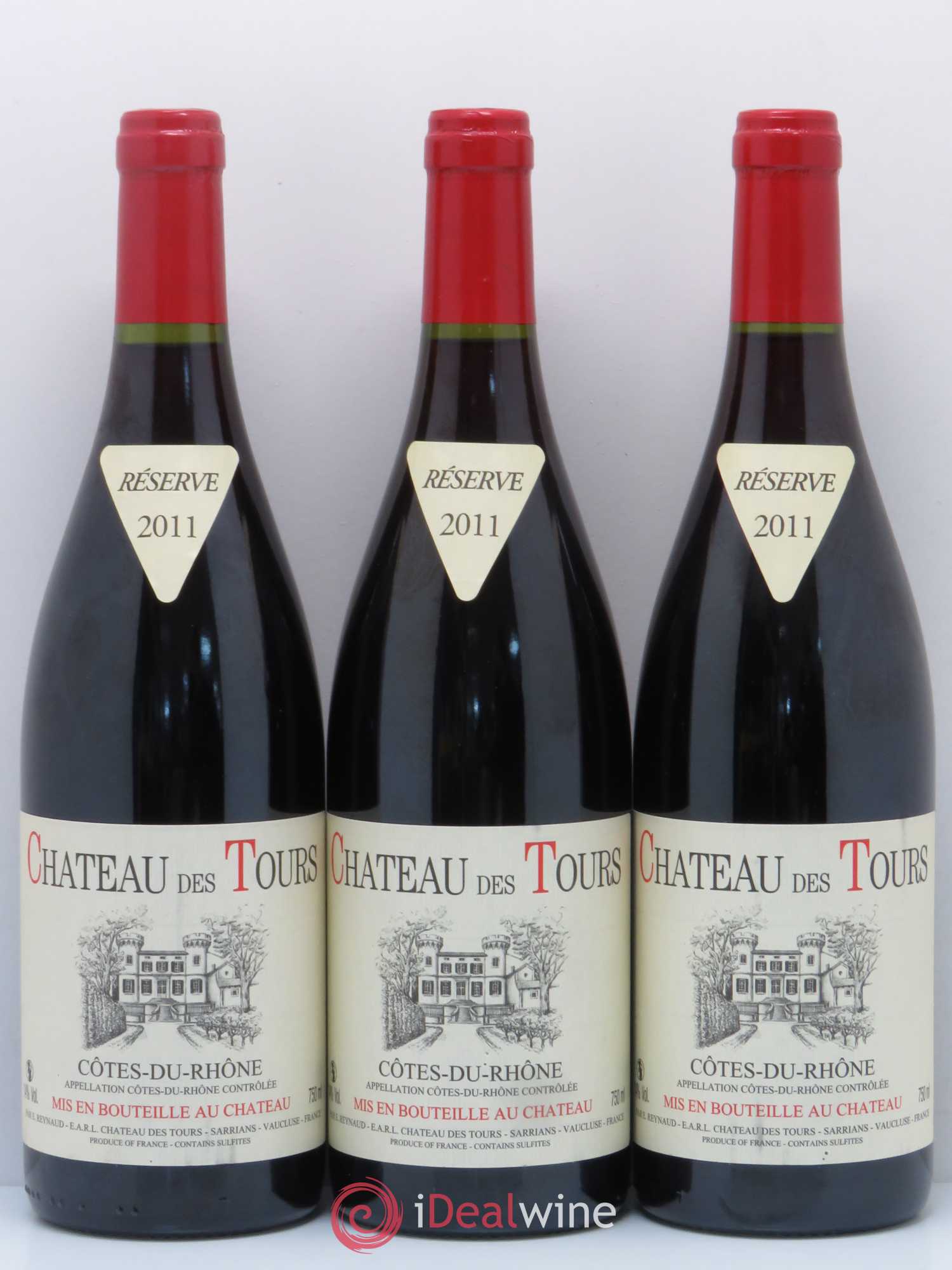 Côtes-du-Rhône Château des Tours Emmanuel Reynaud 2011 - Lot de 6 bouteilles - 2