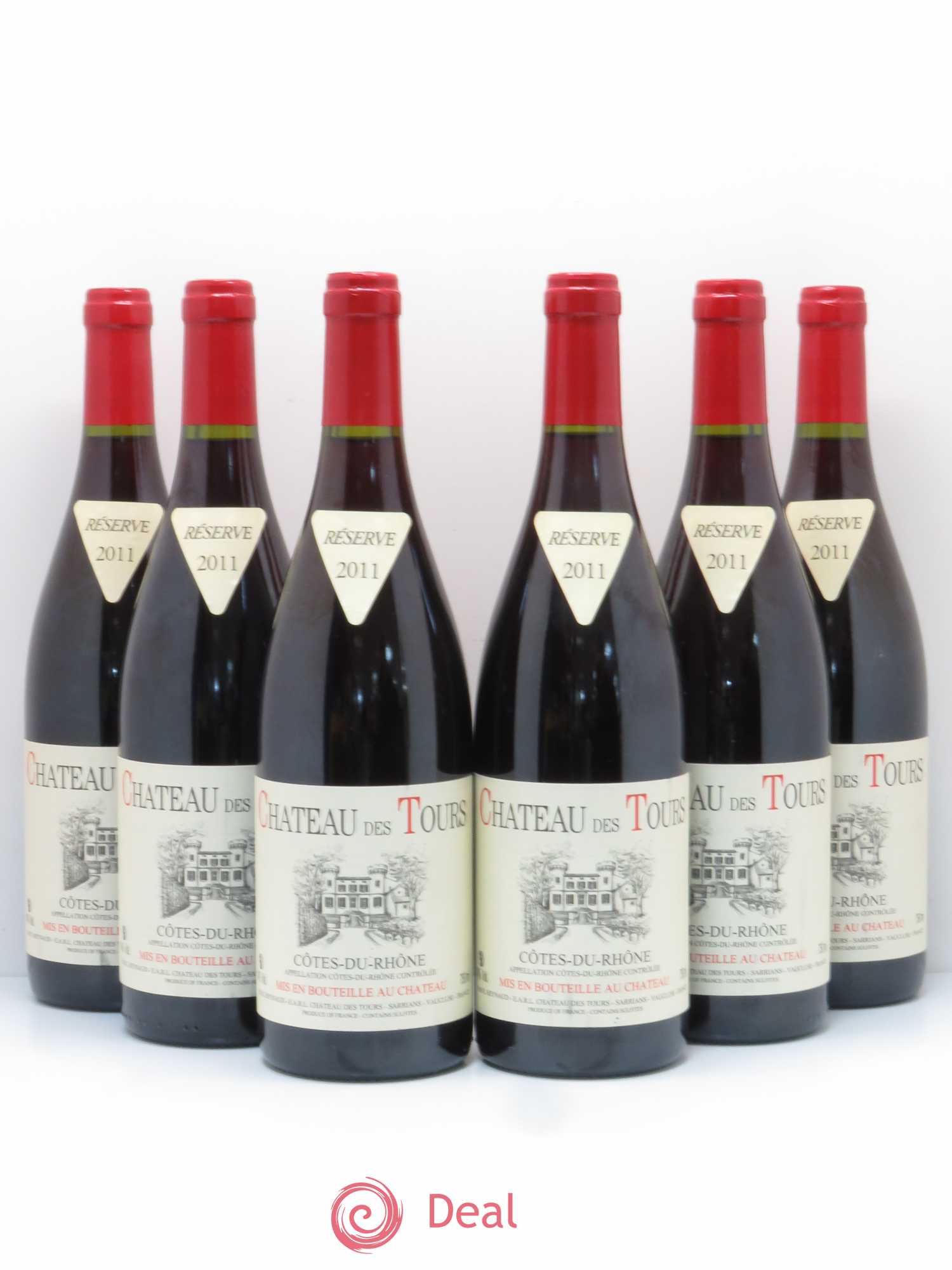 Côtes-du-Rhône Château des Tours Emmanuel Reynaud 2011 - Lot de 6 bouteilles - 0