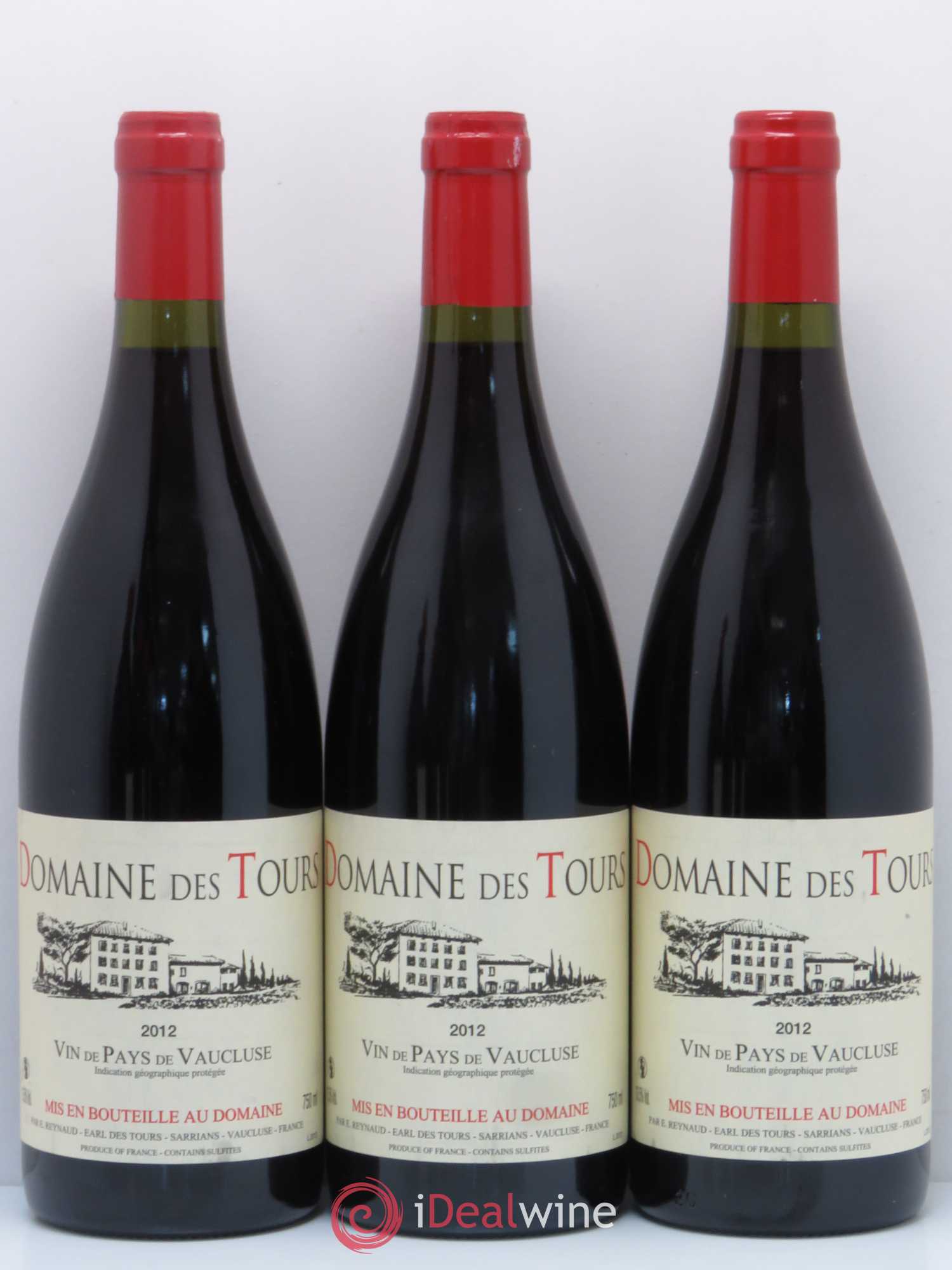 Vaucluse (Vin de Pays de Vaucluse) Domaine des Tours Emmanuel Reynaud 2012 - Lot de 6 bouteilles - 1