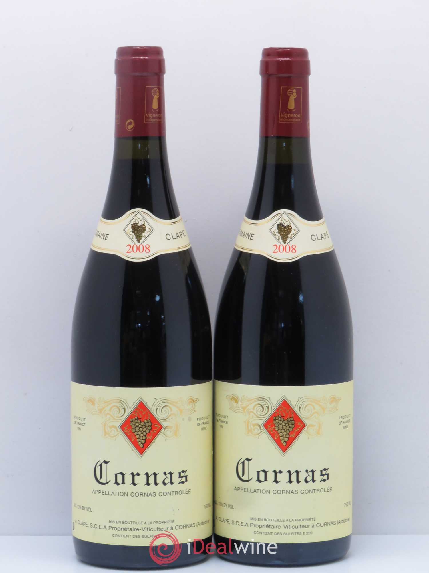 Cornas Auguste Clape 2008 - Lot de 2 bouteilles - 0