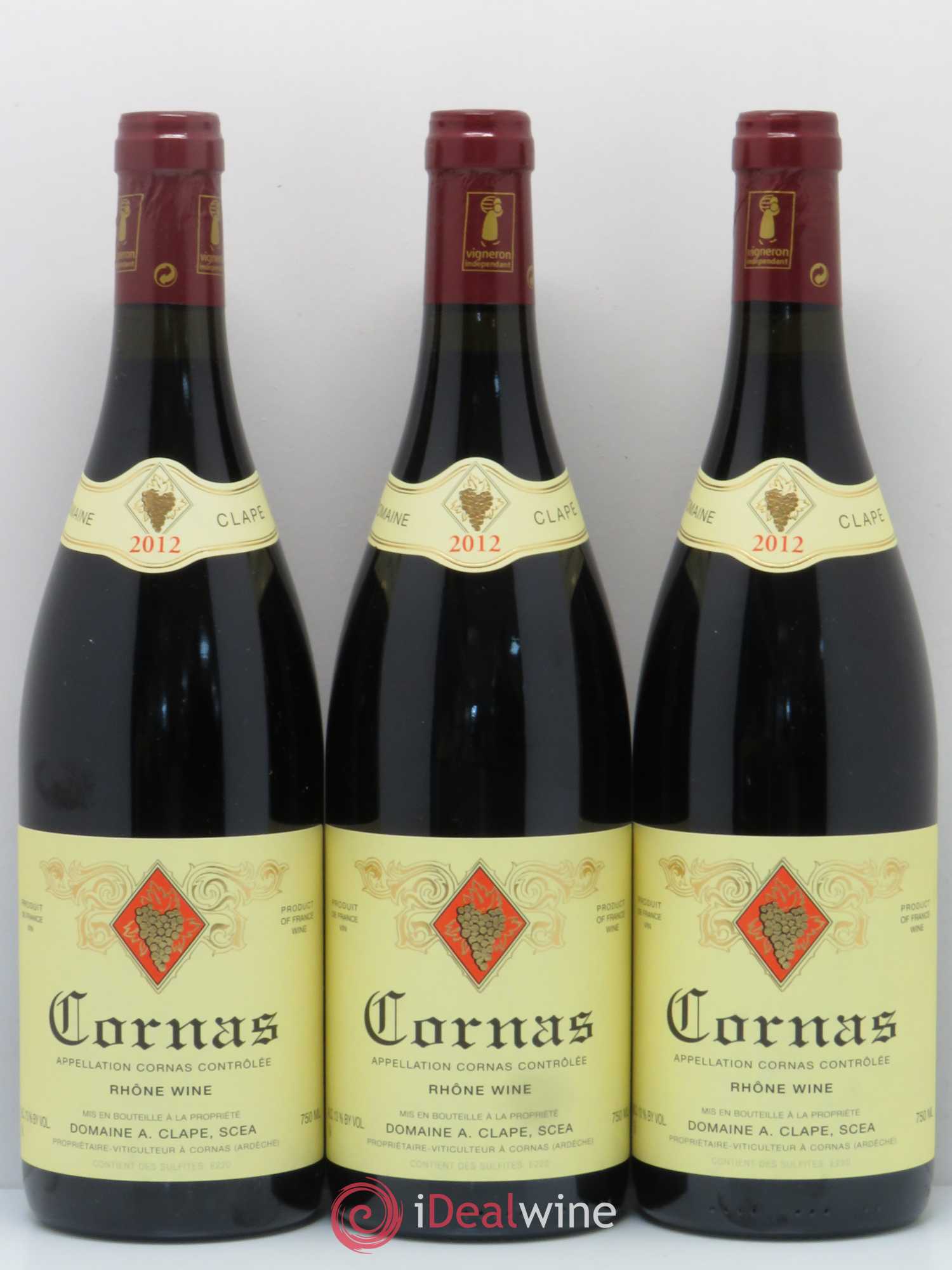 Cornas Auguste Clape 2012 - Lot de 3 bouteilles - 0