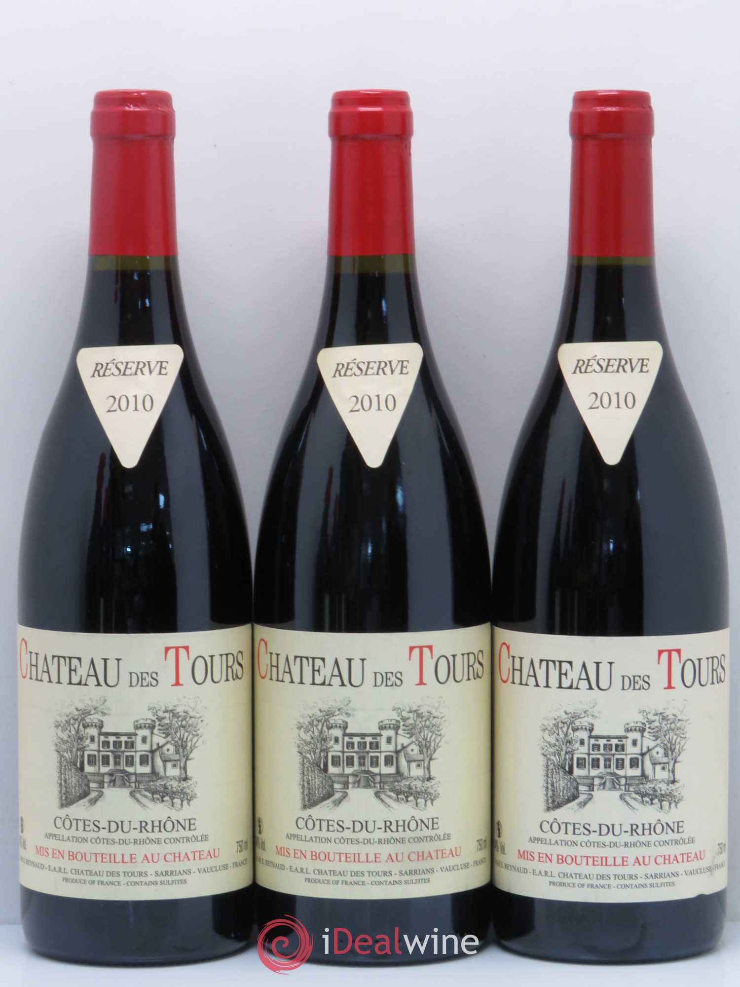 Côtes-du-Rhône Château des Tours Emmanuel Reynaud 2010 - Lot de 6 bouteilles - 1