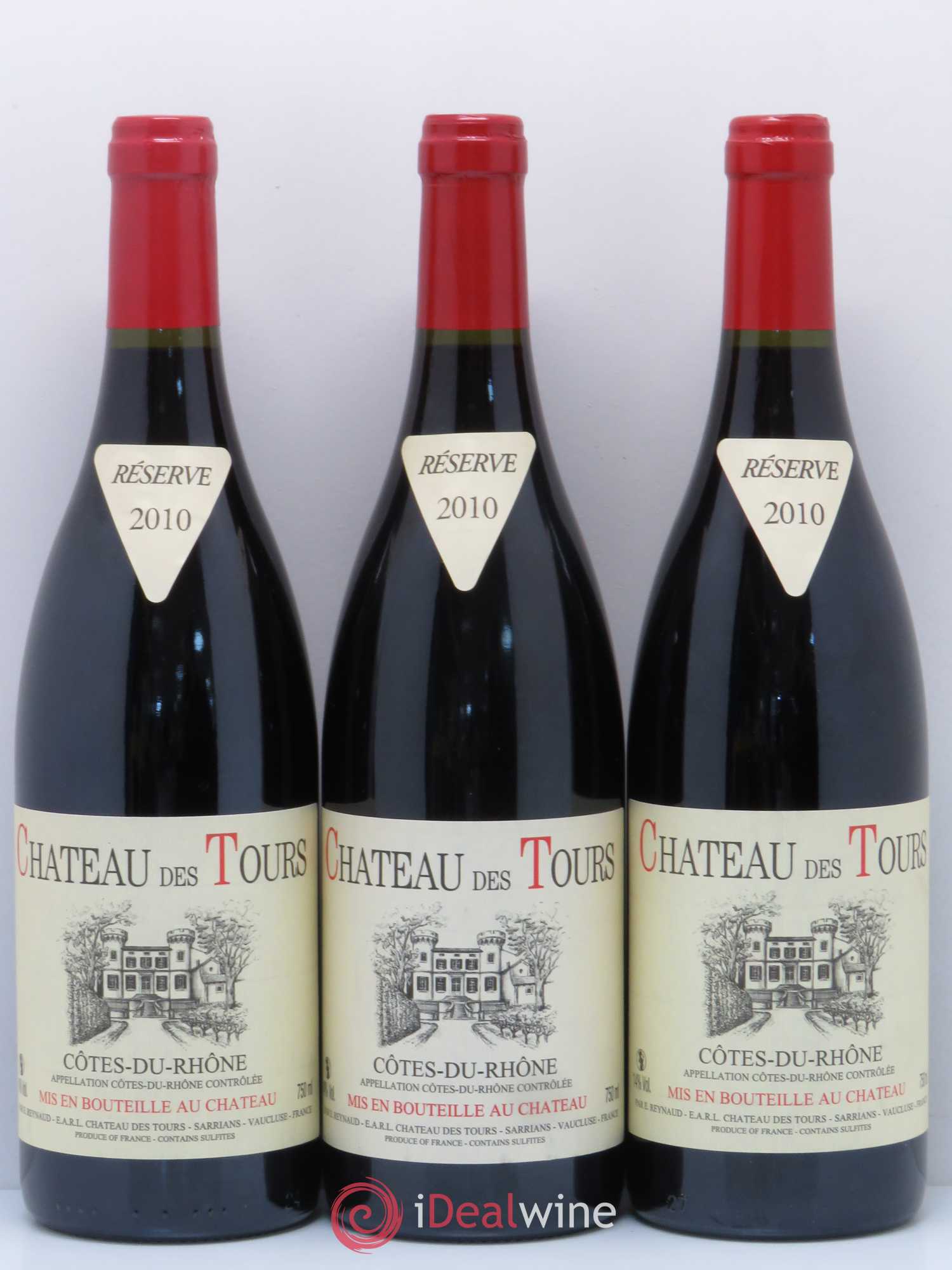 Côtes-du-Rhône Château des Tours Emmanuel Reynaud 2010 - Lot de 6 bouteilles - 2