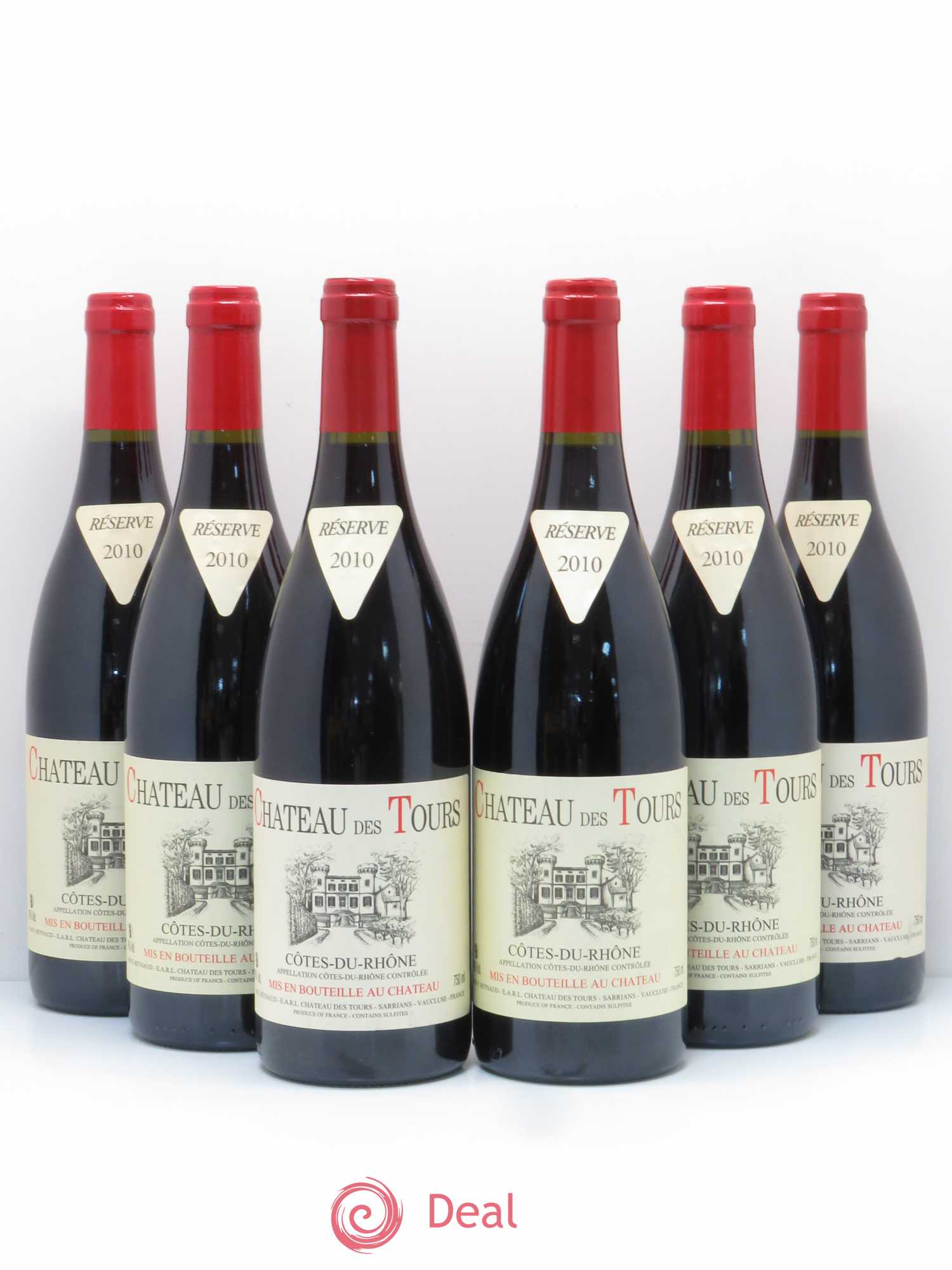 Côtes-du-Rhône Château des Tours Emmanuel Reynaud 2010 - Lot de 6 bouteilles - 0