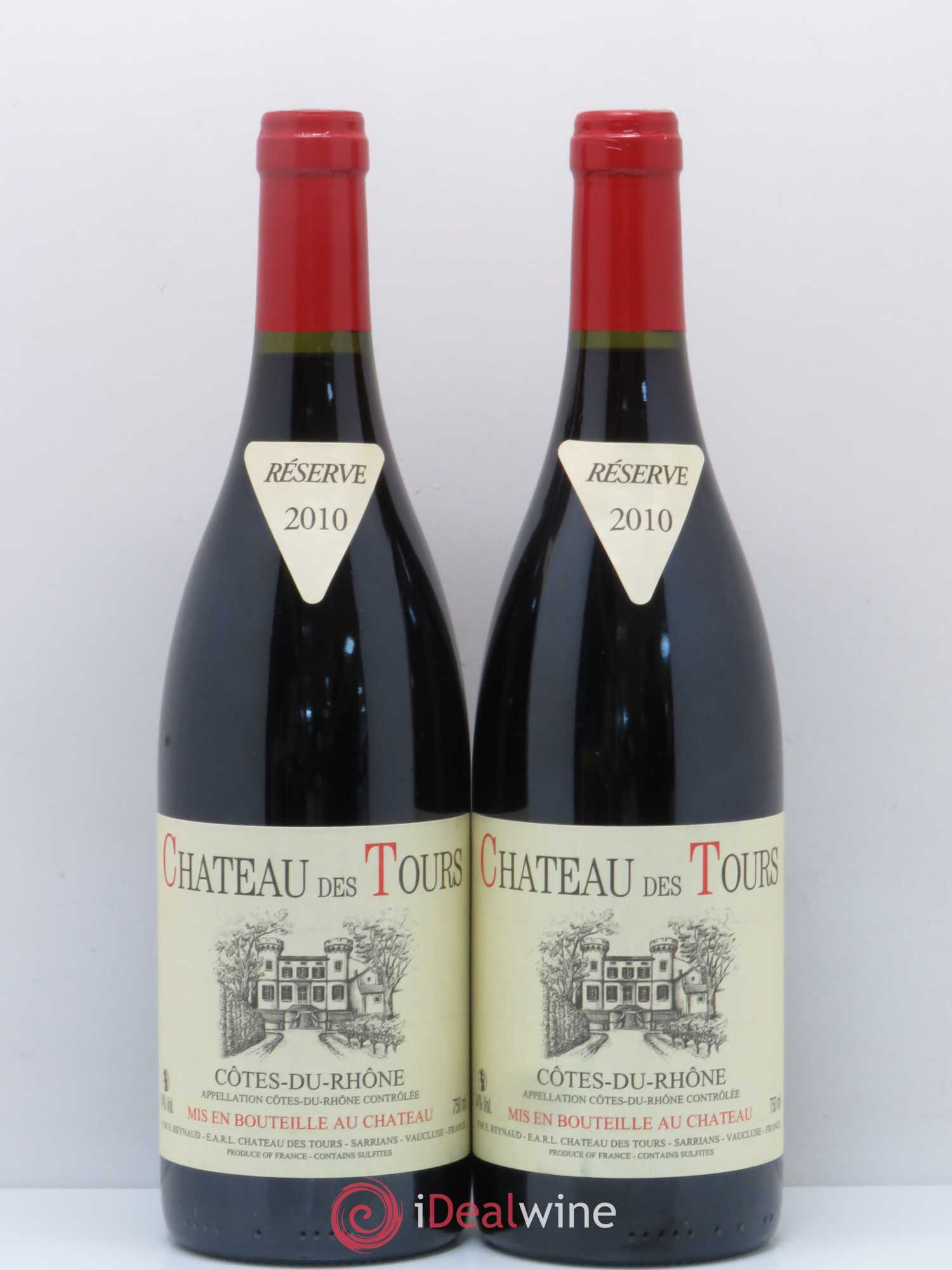Côtes-du-Rhône Château des Tours Emmanuel Reynaud 2010 - Lot de 2 bouteilles - 0