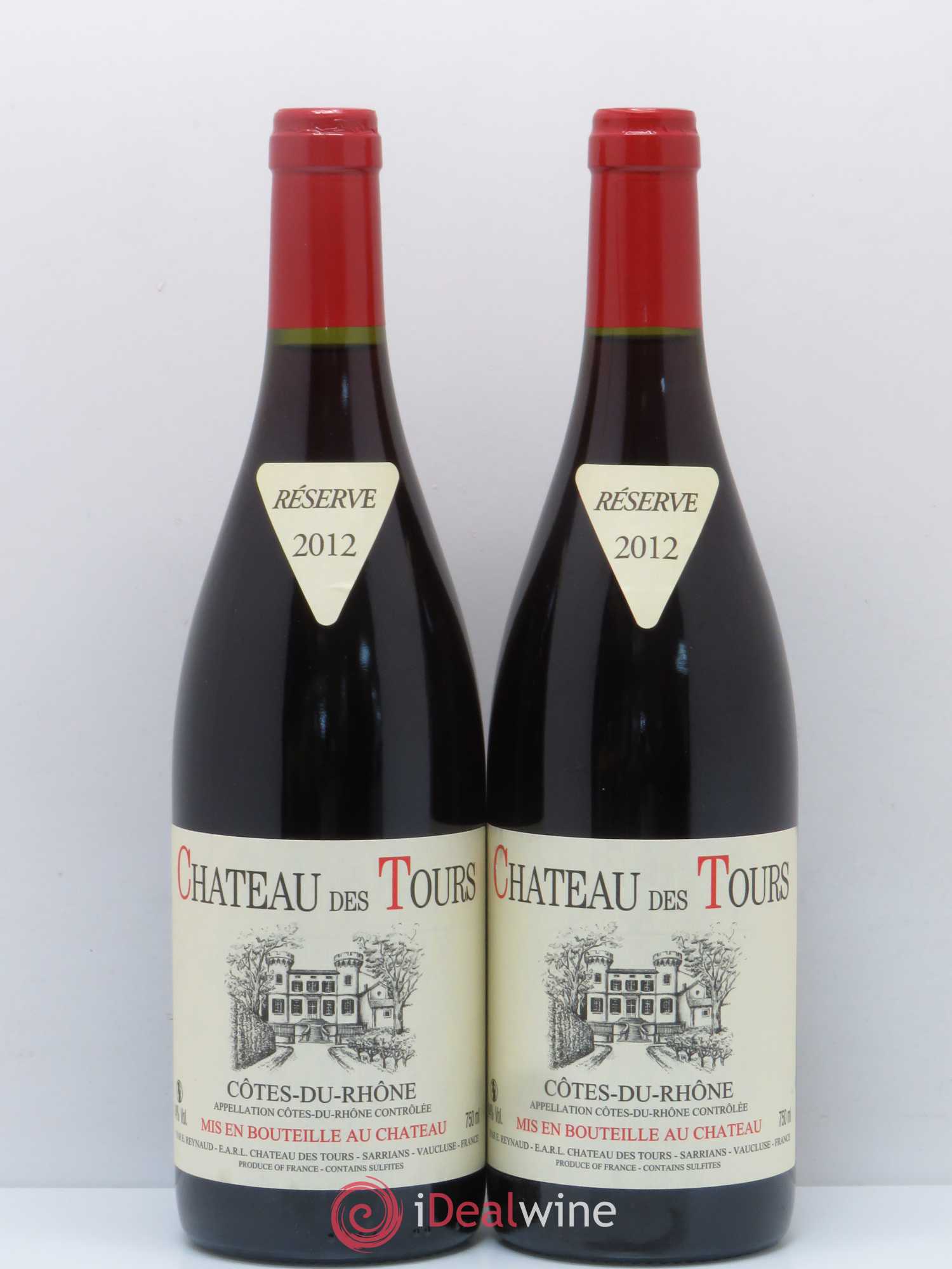 Côtes-du-Rhône Château des Tours Emmanuel Reynaud 2012 - Lot de 2 bouteilles - 0