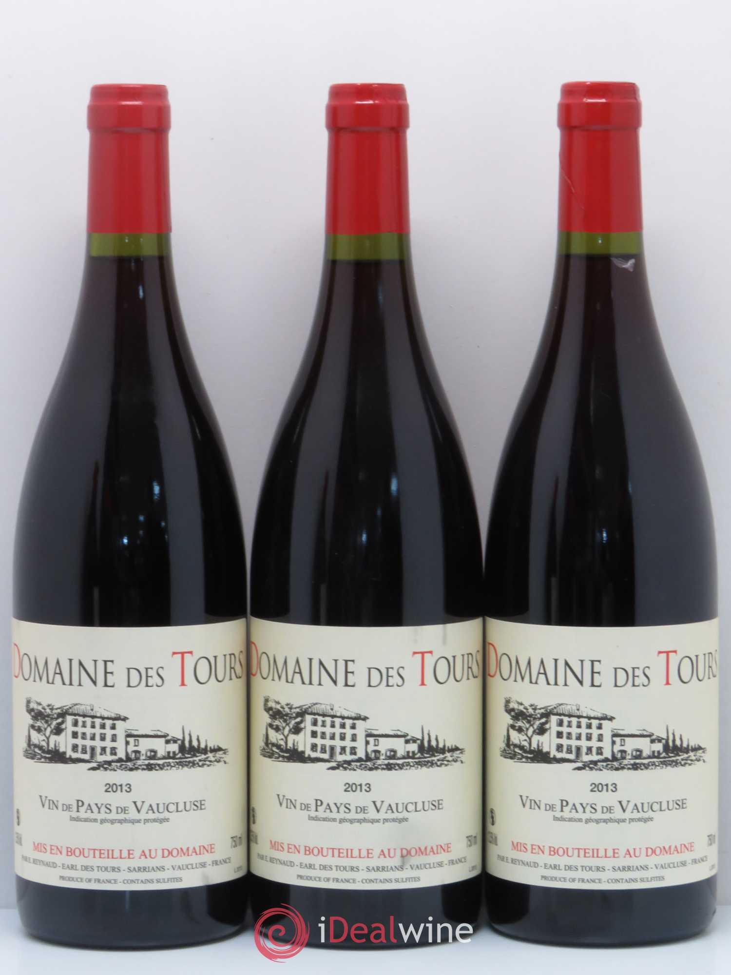 IGP Vaucluse (Vin de Pays de Vaucluse) Domaine des Tours Emmanuel Reynaud 2013 - Lot de 6 bouteilles - 1