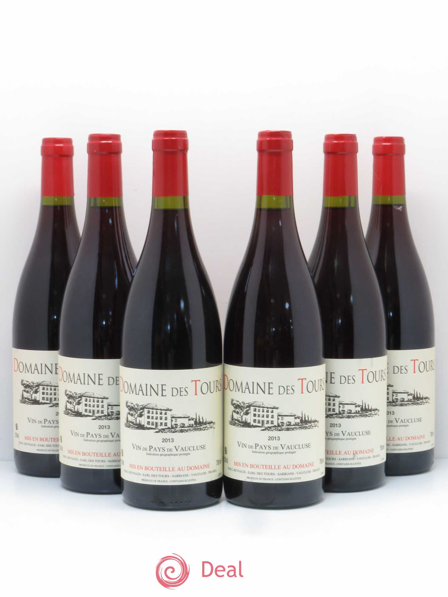 IGP Vaucluse (Vin de Pays de Vaucluse) Domaine des Tours Emmanuel Reynaud 2013 - Lot de 6 bouteilles - 0