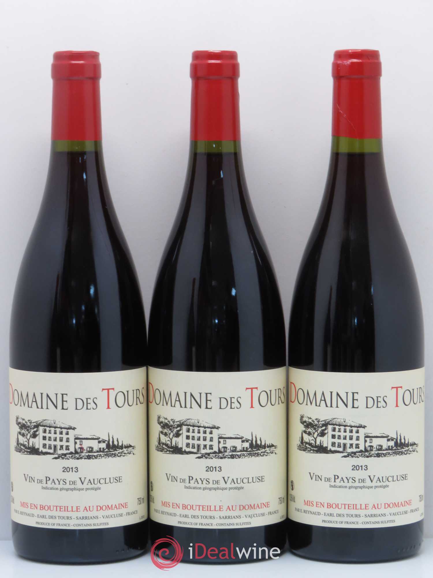 IGP Vaucluse (Vin de Pays de Vaucluse) Domaine des Tours Emmanuel Reynaud 2013 - Lot de 6 bouteilles - 1