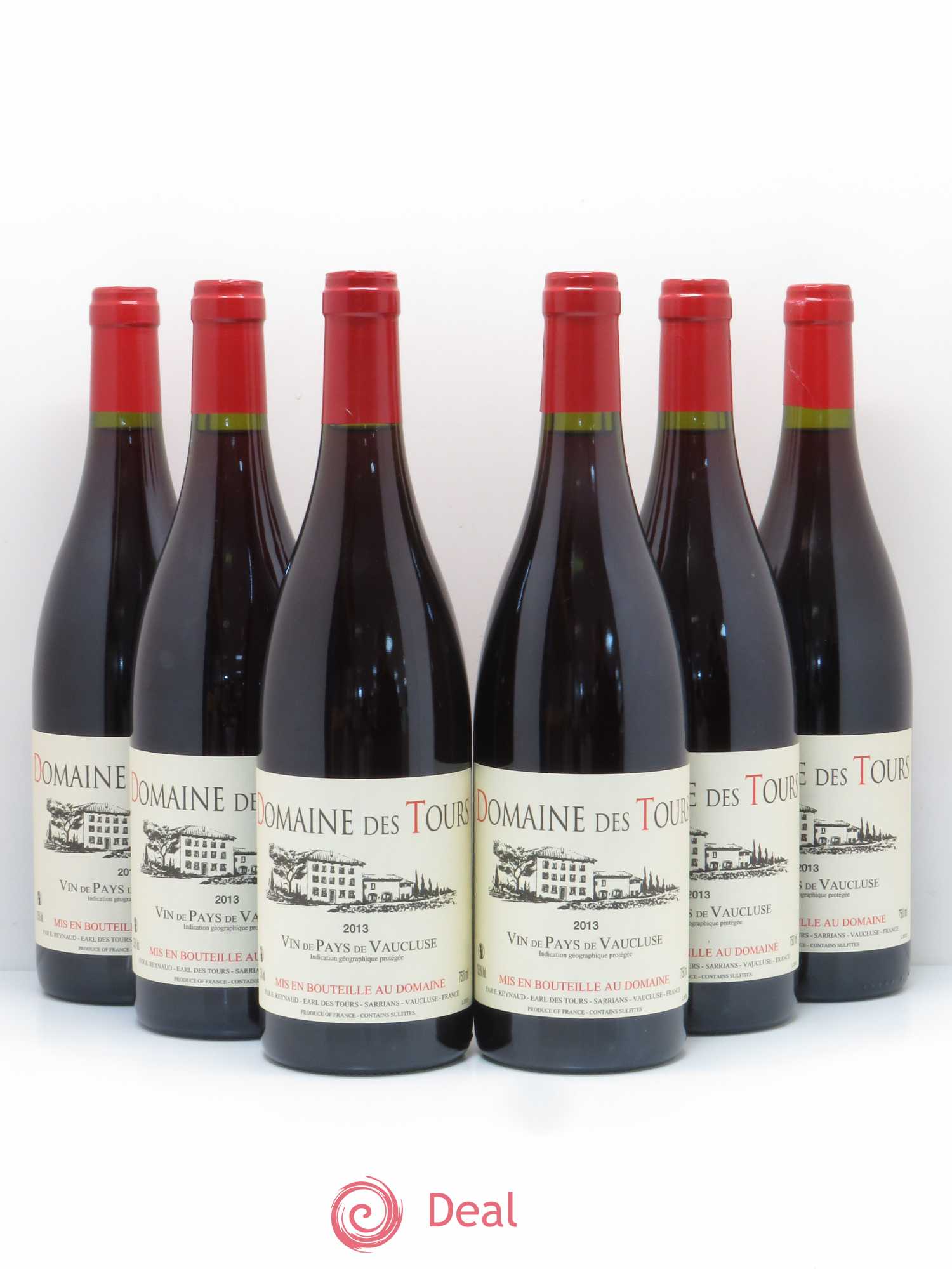 IGP Vaucluse (Vin de Pays de Vaucluse) Domaine des Tours Emmanuel Reynaud 2013 - Lot de 6 bouteilles - 0