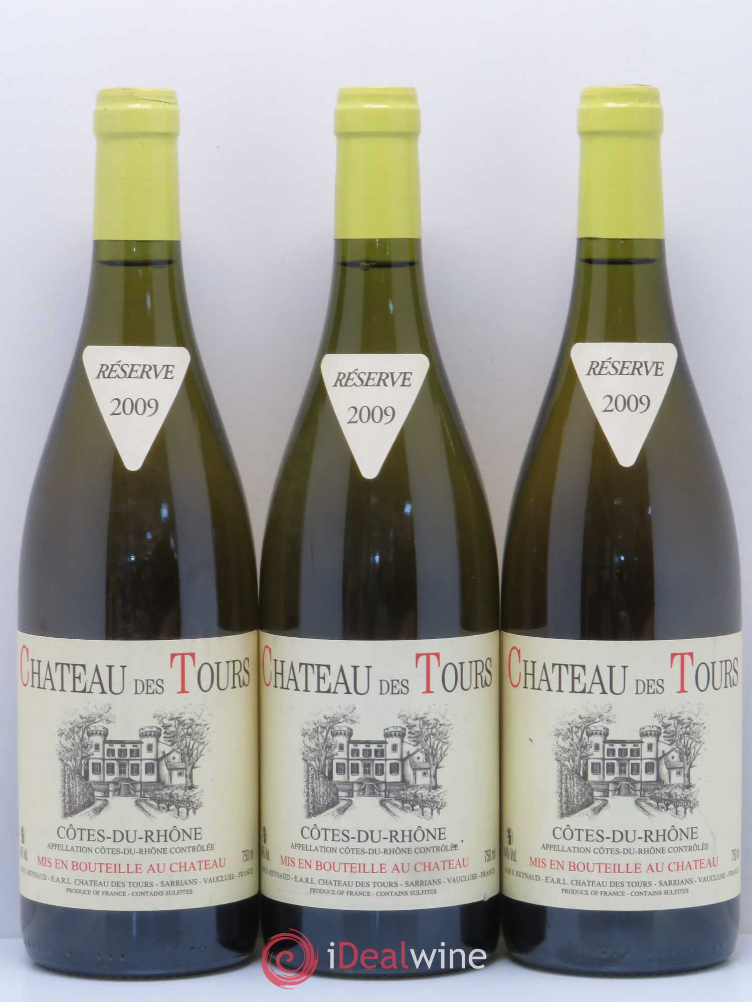 Côtes-du-Rhône Château des Tours Emmanuel Reynaud 2009 - Lot de 3 bouteilles - 0