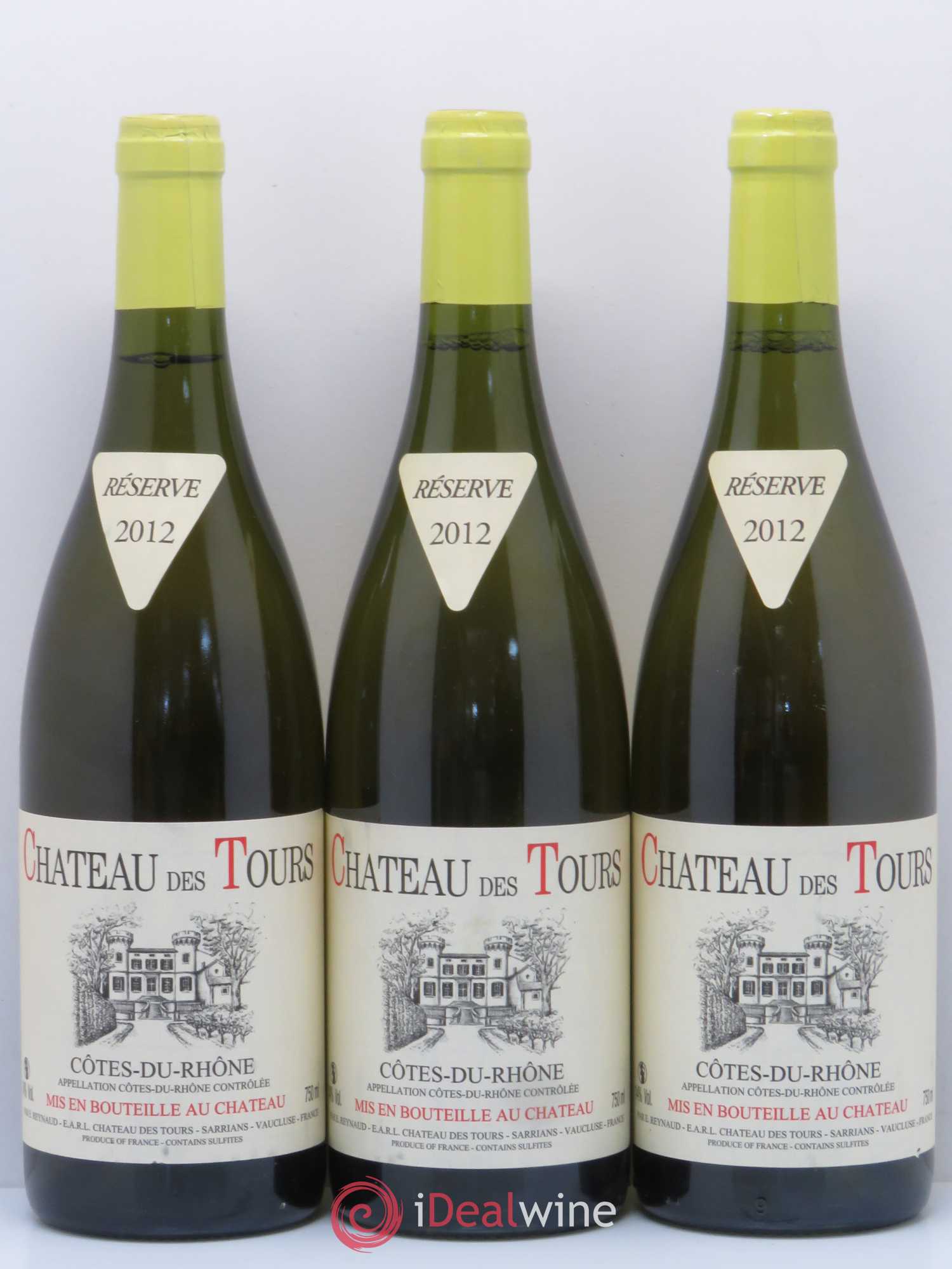 Côtes-du-Rhône Château des Tours Emmanuel Reynaud 2012 - Lot de 3 bouteilles - 0