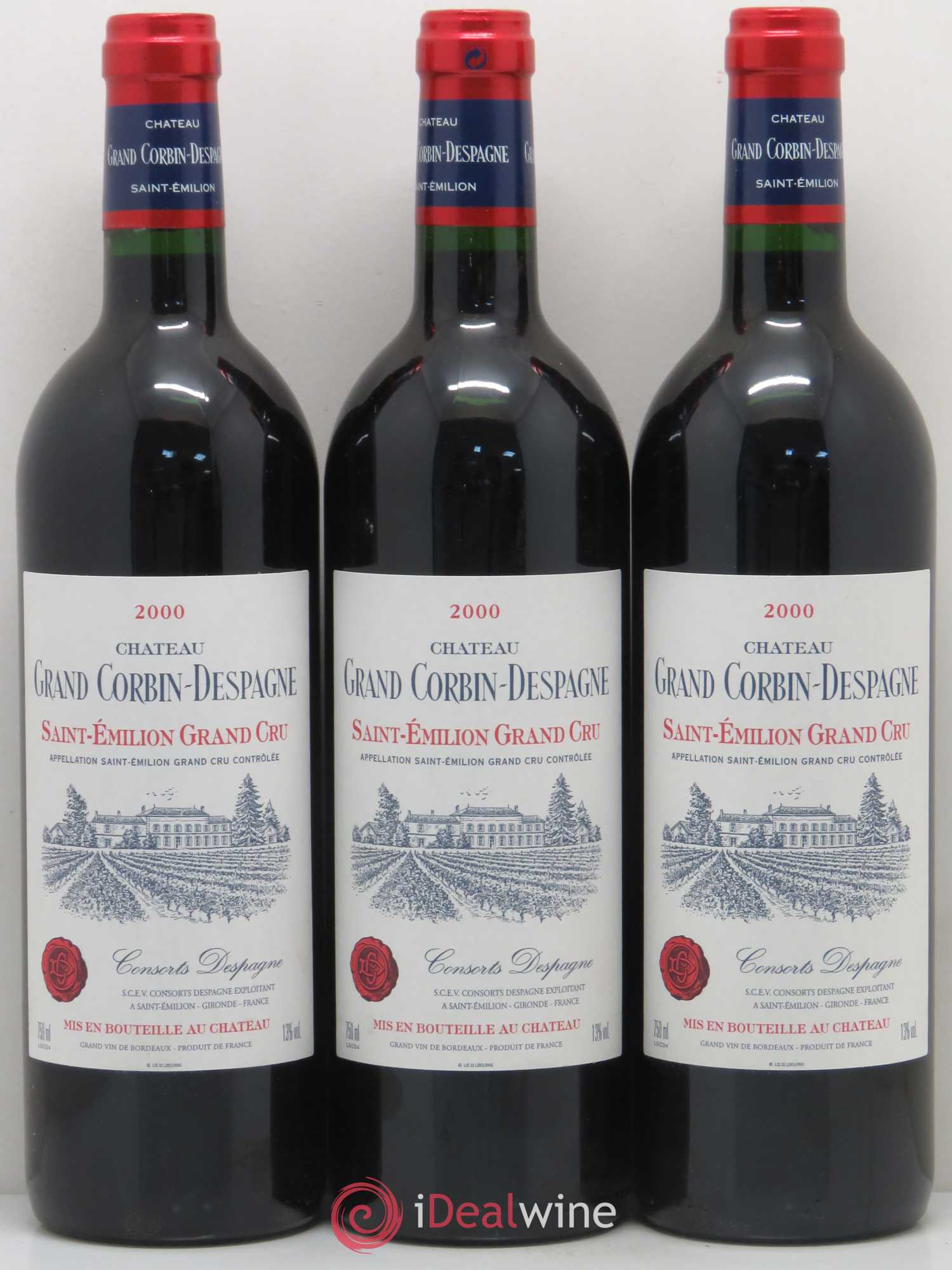 Château Grand Corbin Despagne Grand Cru Classé 2000 - Lot de 12 bouteilles - 4