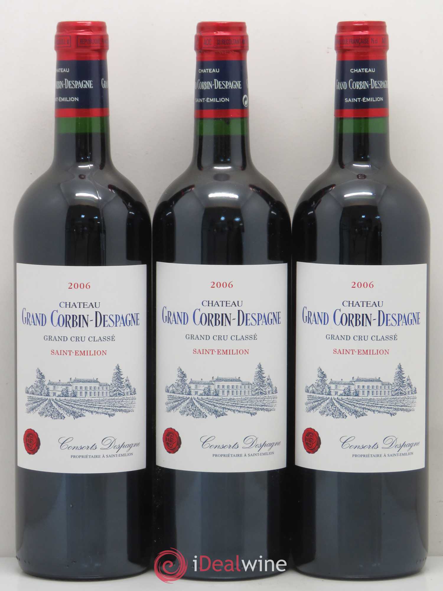 Château Grand Corbin Despagne Grand Cru Classé 2006 - Lot de 12 bouteilles - 2