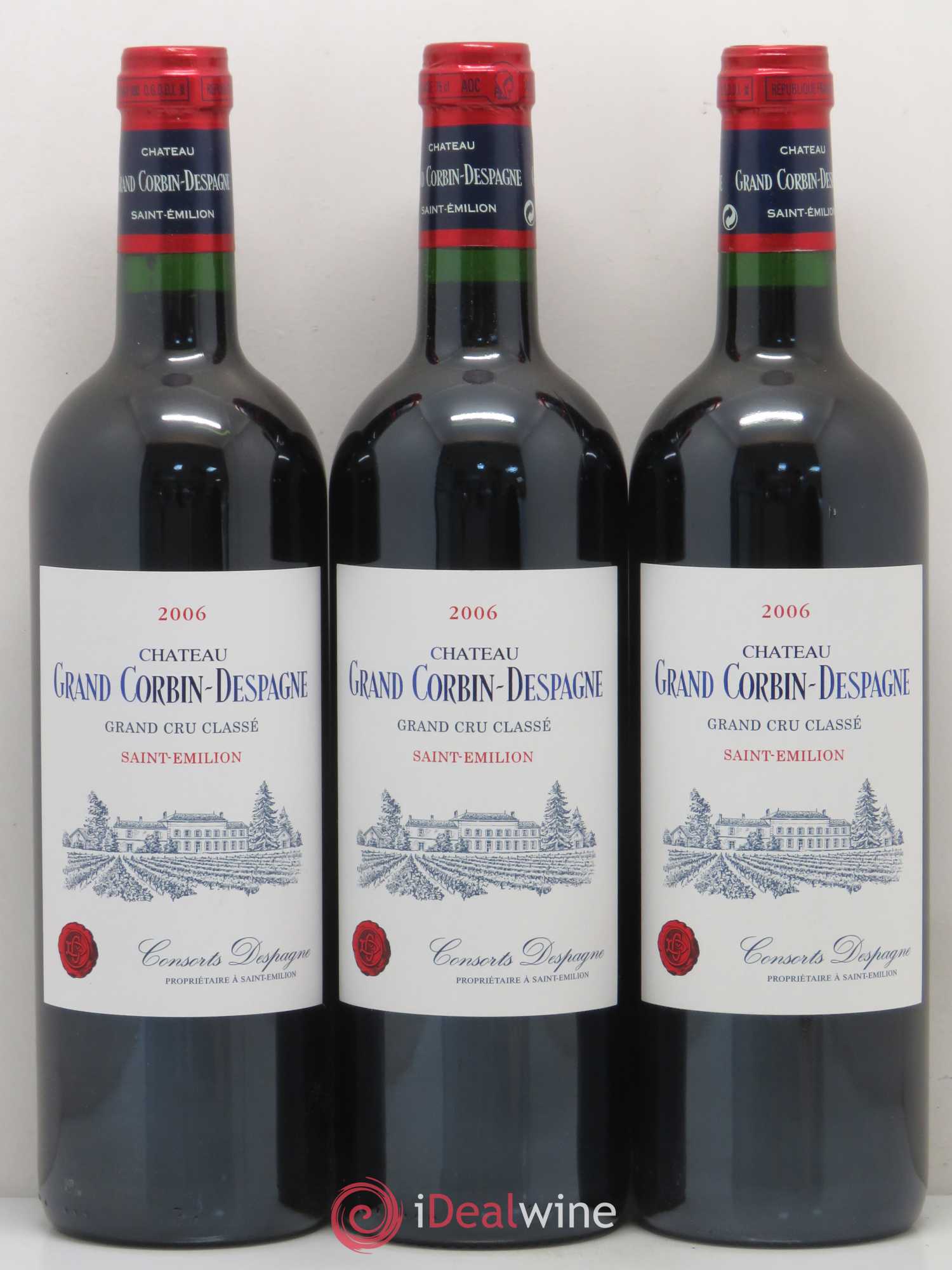 Château Grand Corbin Despagne Grand Cru Classé 2006 - Lot de 12 bouteilles - 3