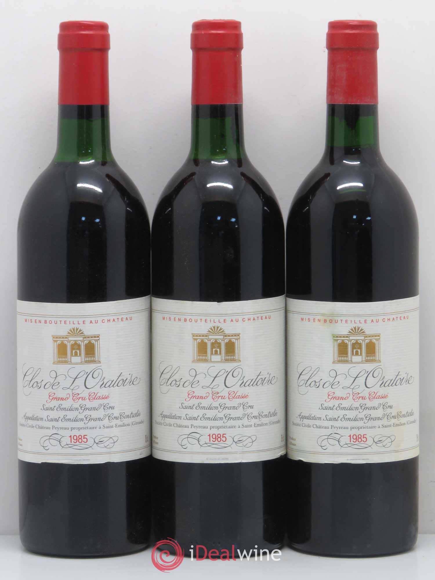 Clos de l'Oratoire Grand Cru Classé 1985 - Lot de 12 bouteilles - 4