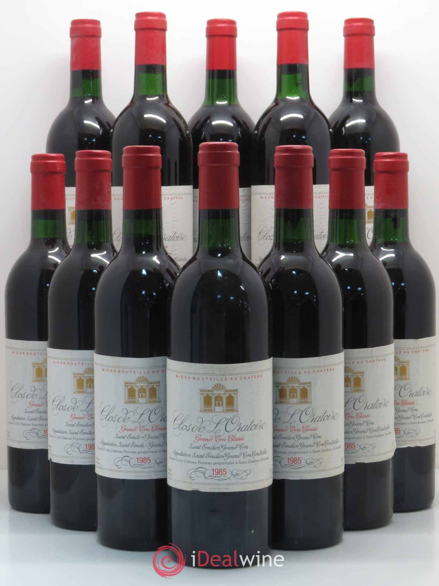 Clos de l'Oratoire Grand Cru Classé 1985 - Lot de 12 bouteilles - 0