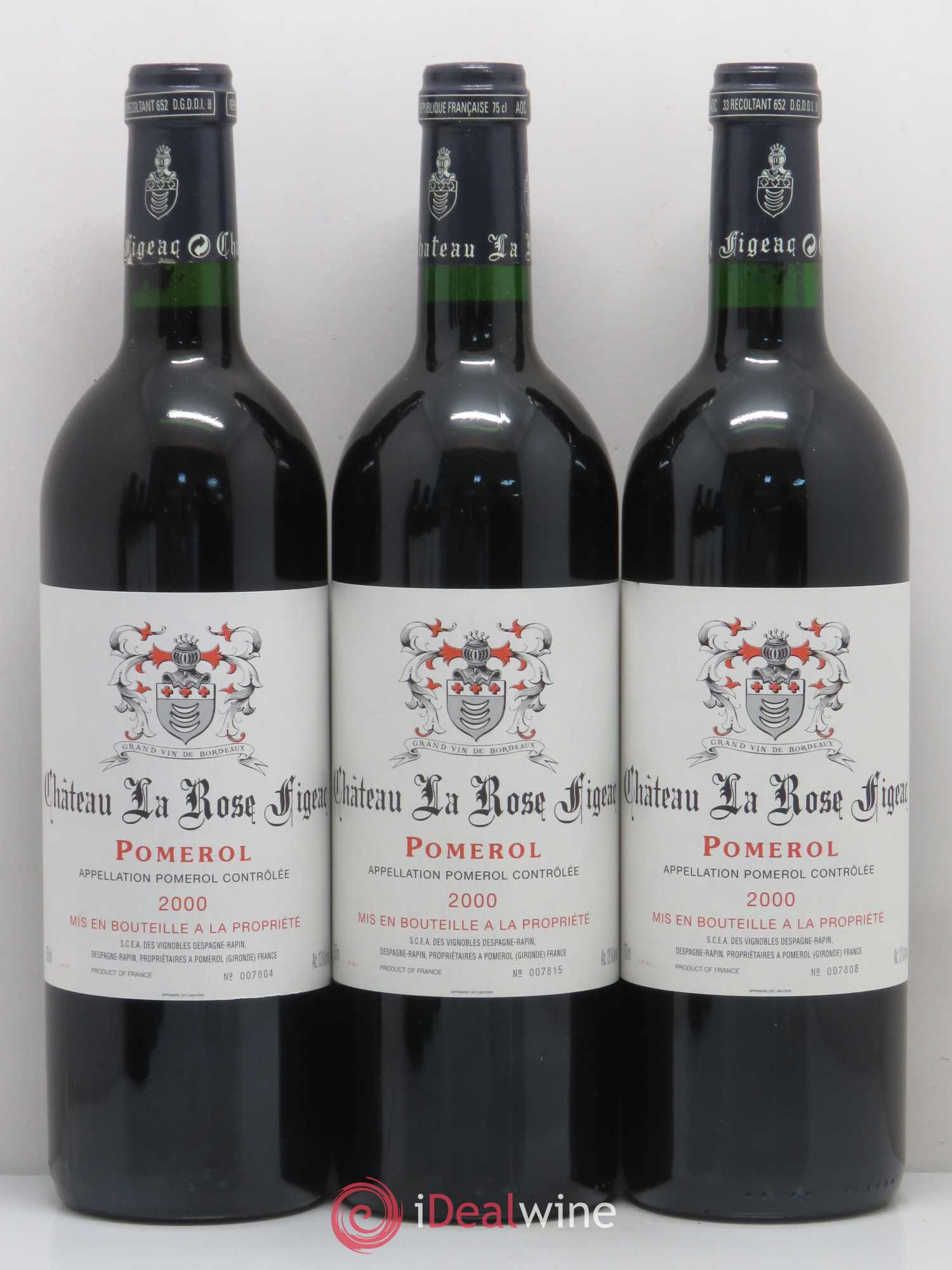 Château la Rose Figeac 2000 - Lot de 12 bouteilles - 1