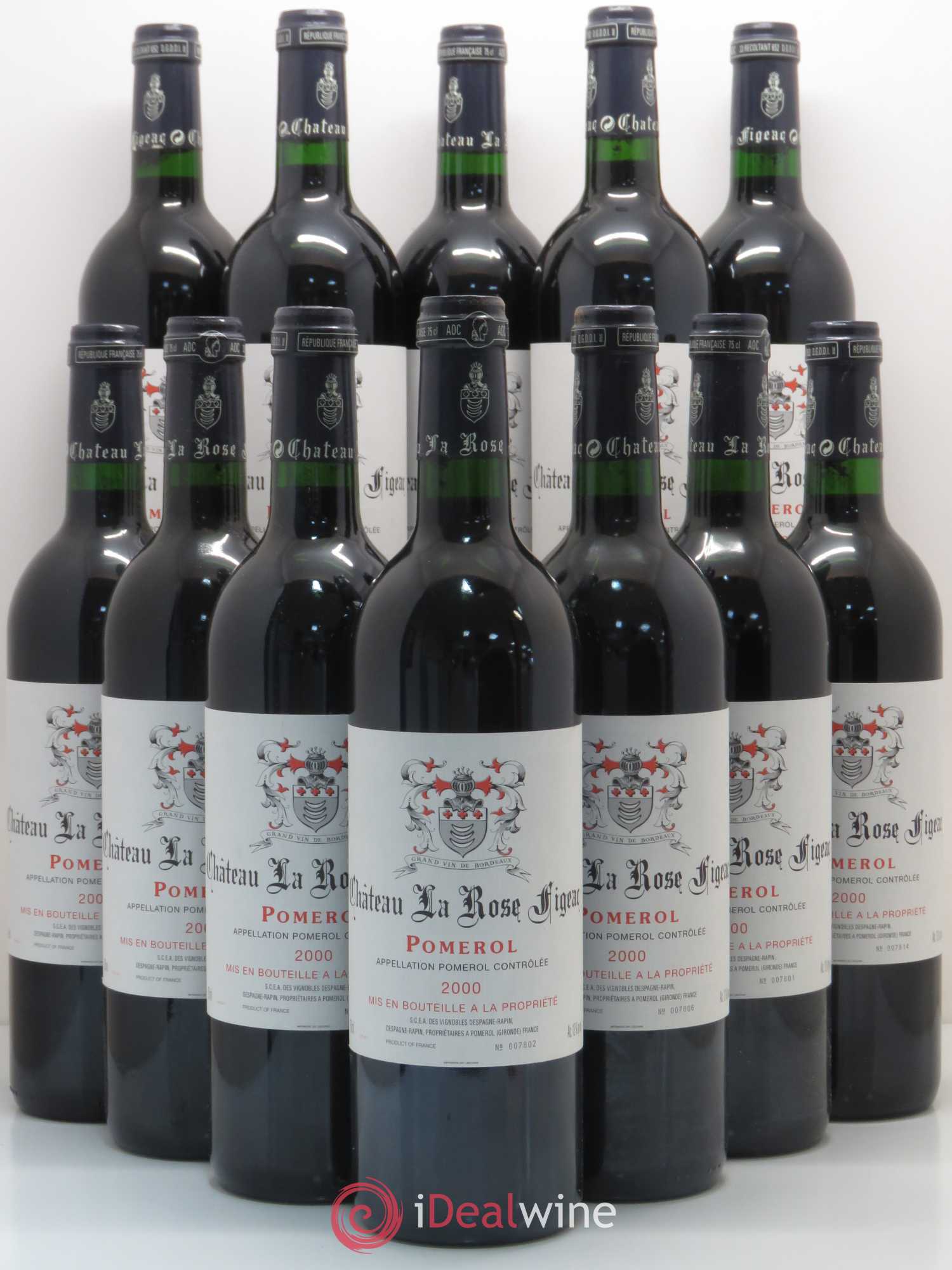Château la Rose Figeac 2000 - Lot de 12 bouteilles - 0