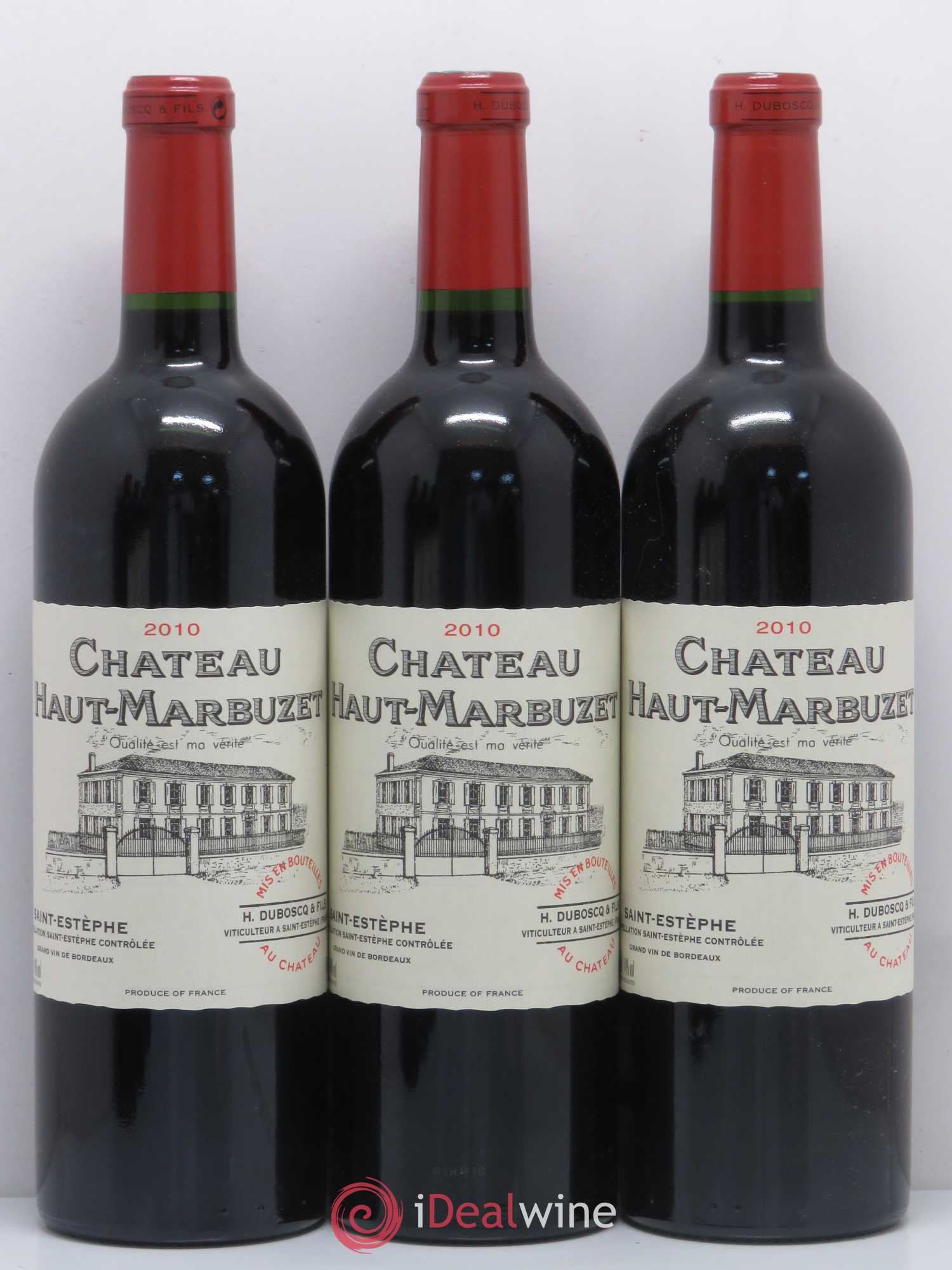 Château Haut Marbuzet 2010 - Lot de 6 bouteilles - 1