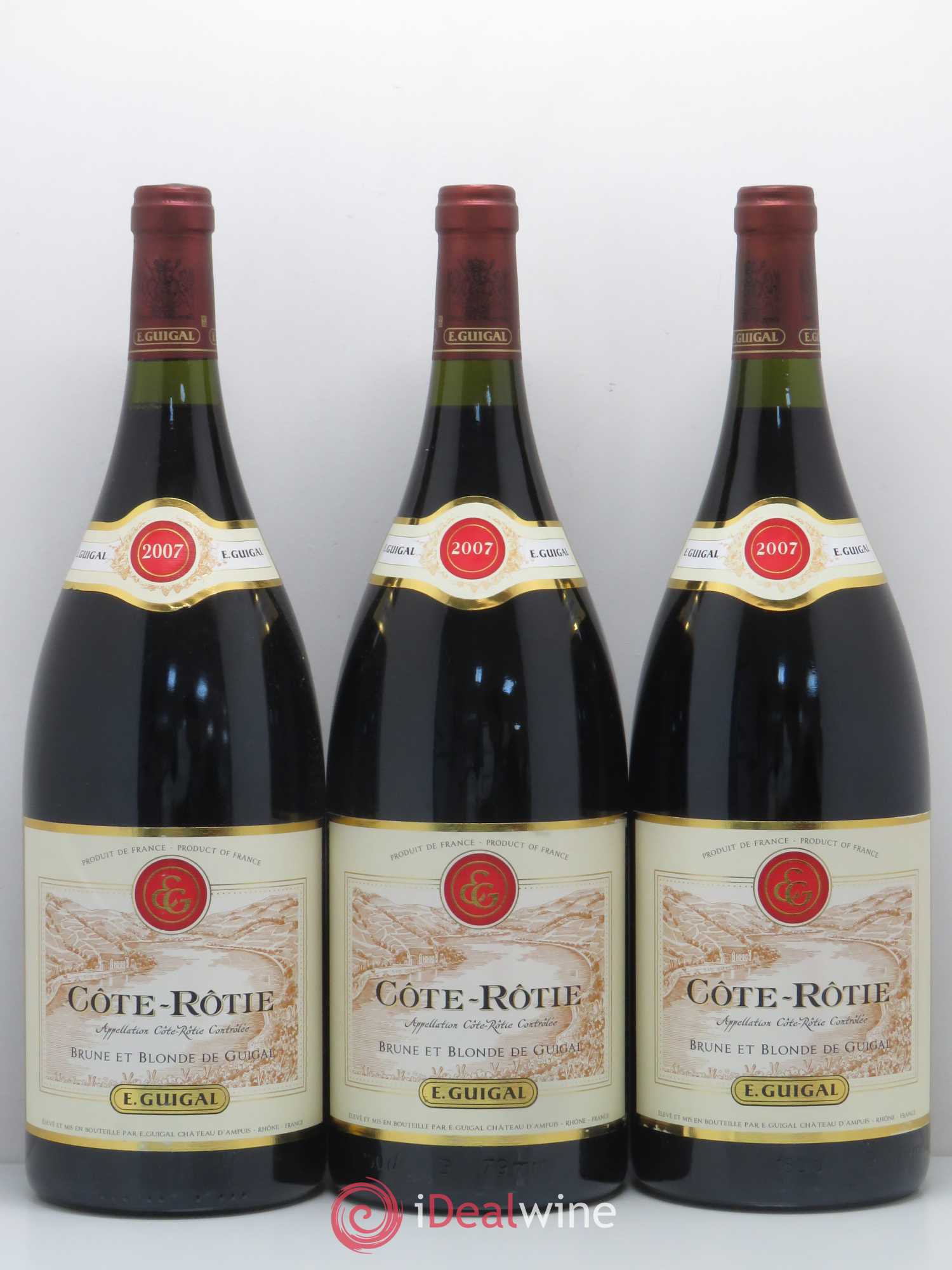 Côte-Rôtie Côtes Brune et Blonde Guigal 2007 - Lot de 3 magnums - 0