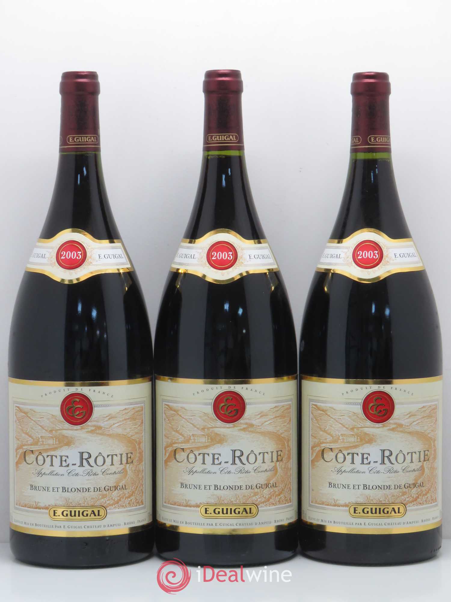 Côte-Rôtie Côtes Brune et Blonde Guigal 2003 - Lot de 3 magnums - 0