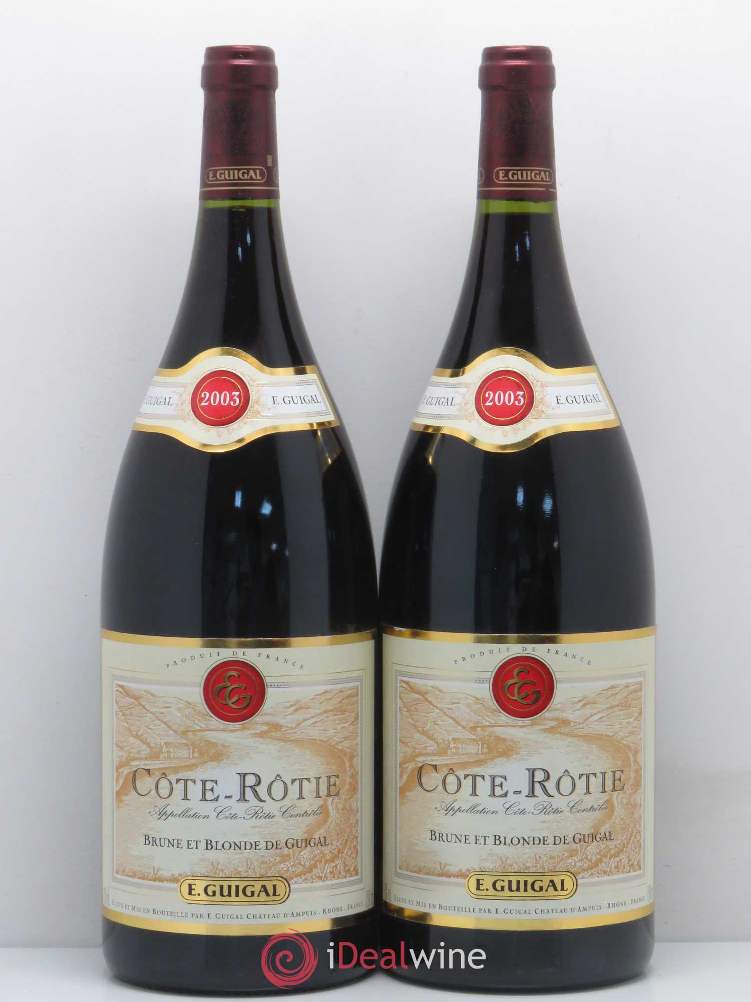 Côte-Rôtie Côtes Brune et Blonde Guigal 2003 - Lot de 2 magnums - 0