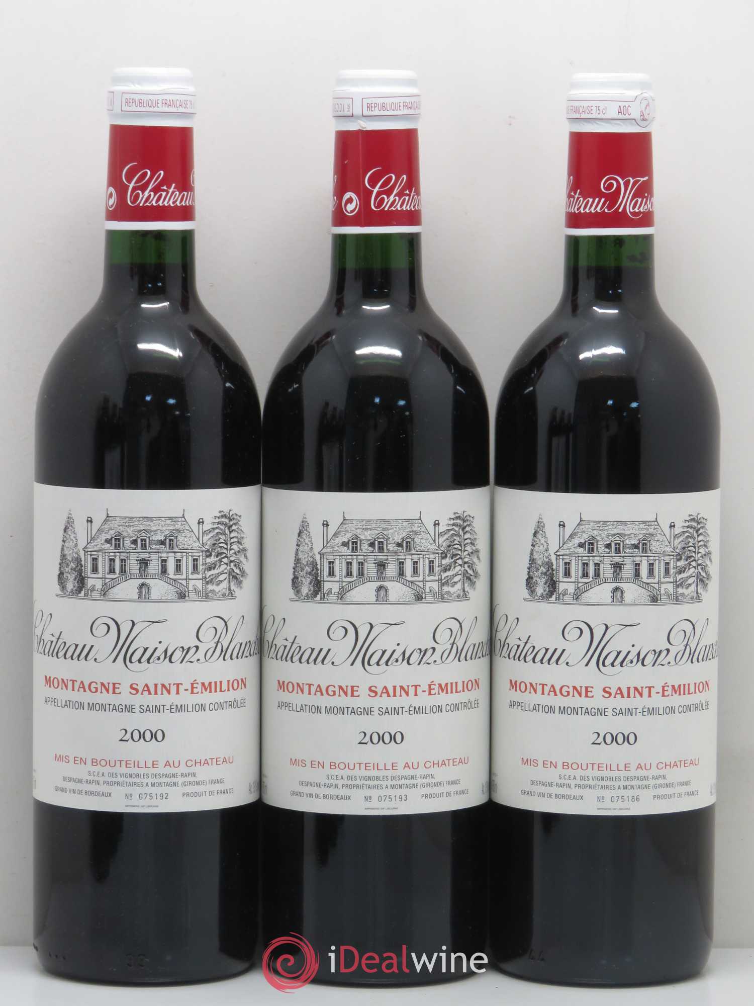 Château Maison Blanche 2000 - Lot de 12 bouteilles - 1