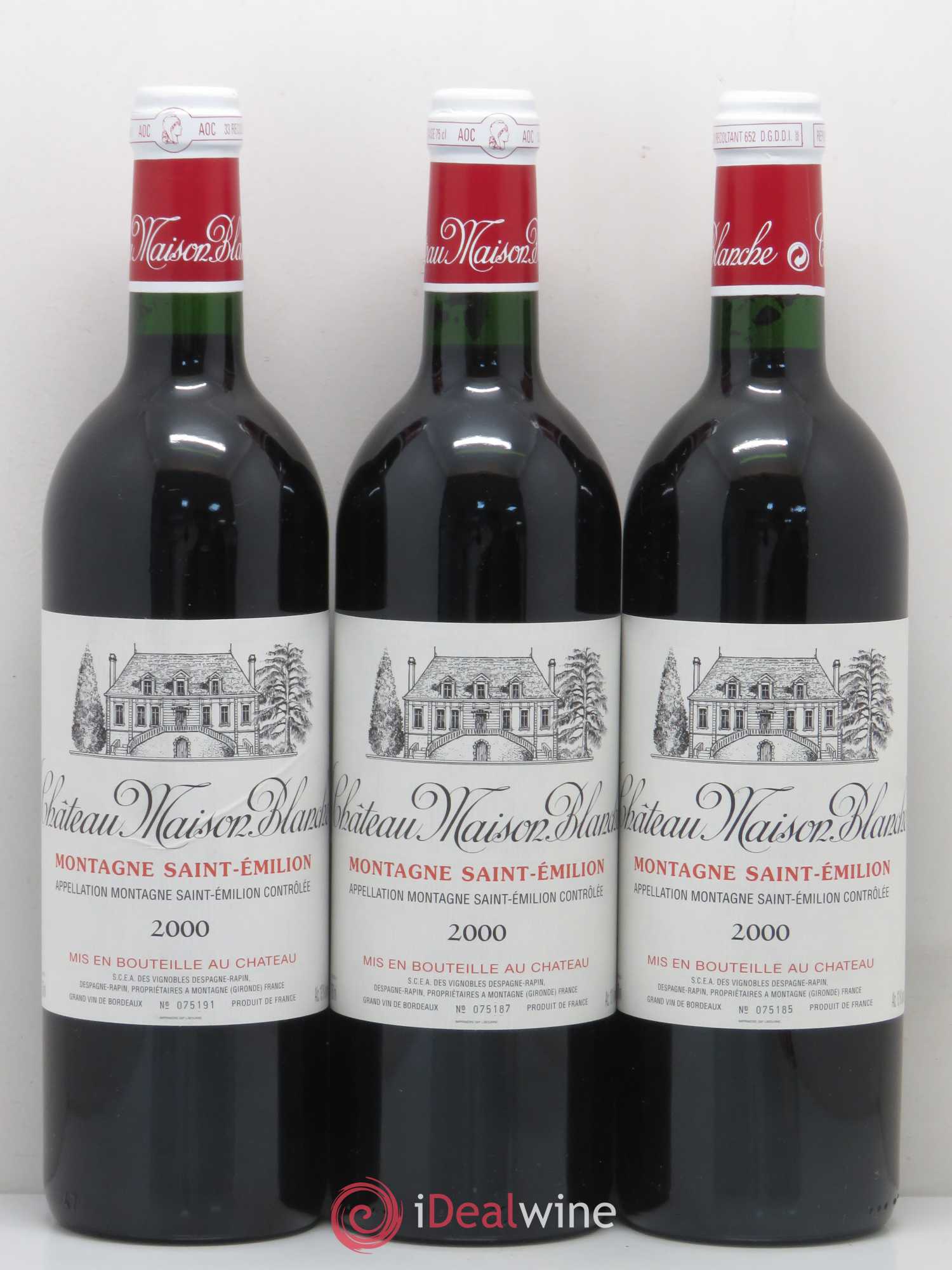 Château Maison Blanche 2000 - Lot de 12 bouteilles - 3
