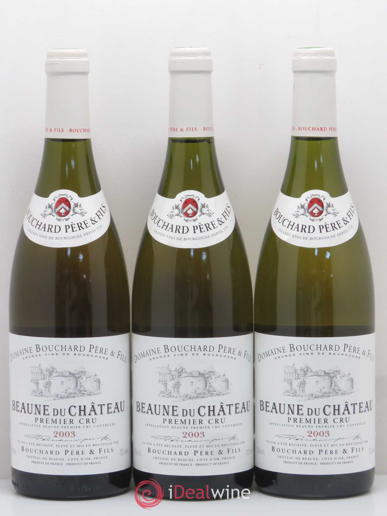 Beaune 1er Cru du Château Bouchard Père & Fils 2003 - Lot de 3 bouteilles - 0
