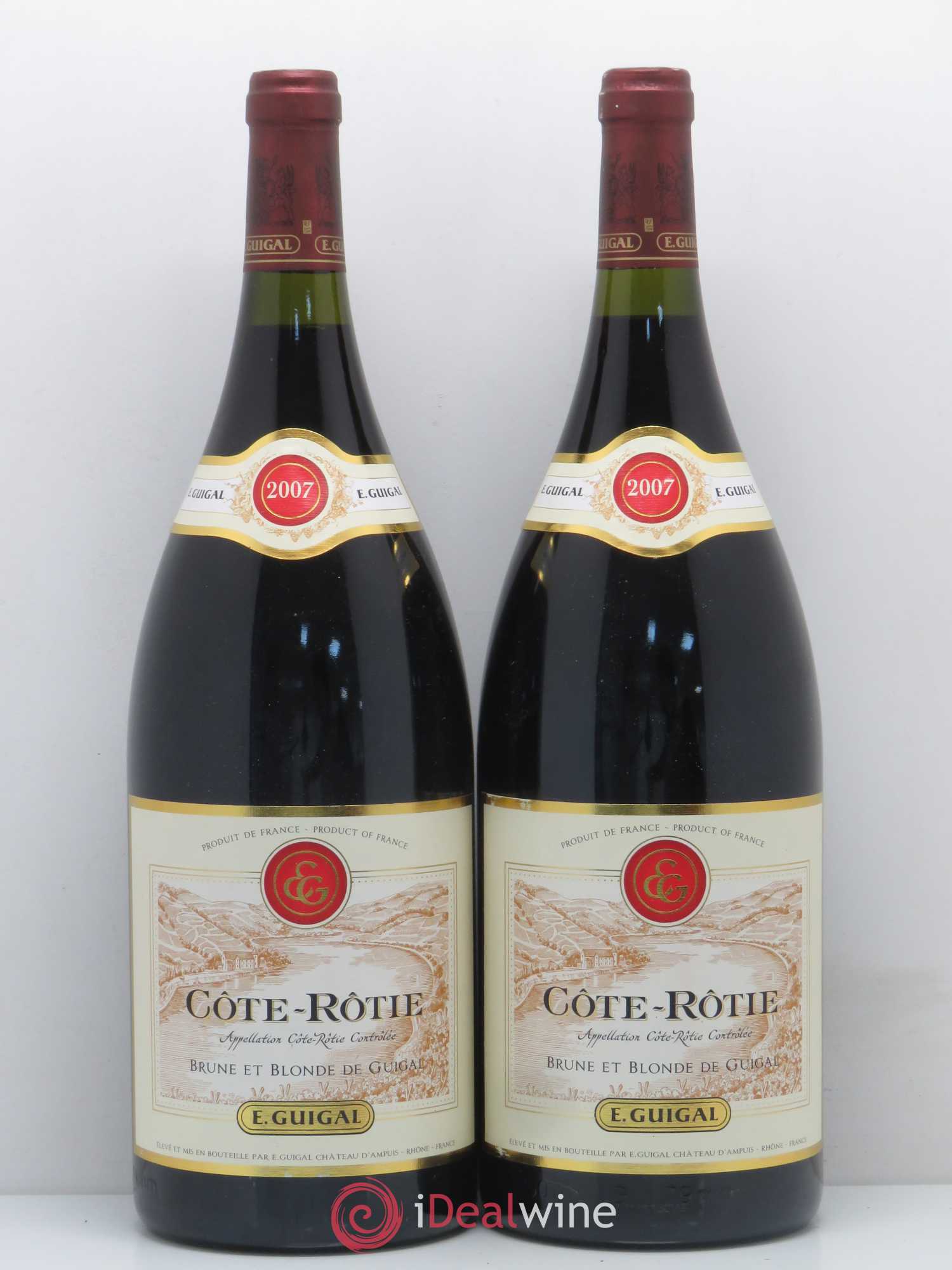 Côte-Rôtie Côtes Brune et Blonde Guigal 2007 - Lot de 2 magnums - 0