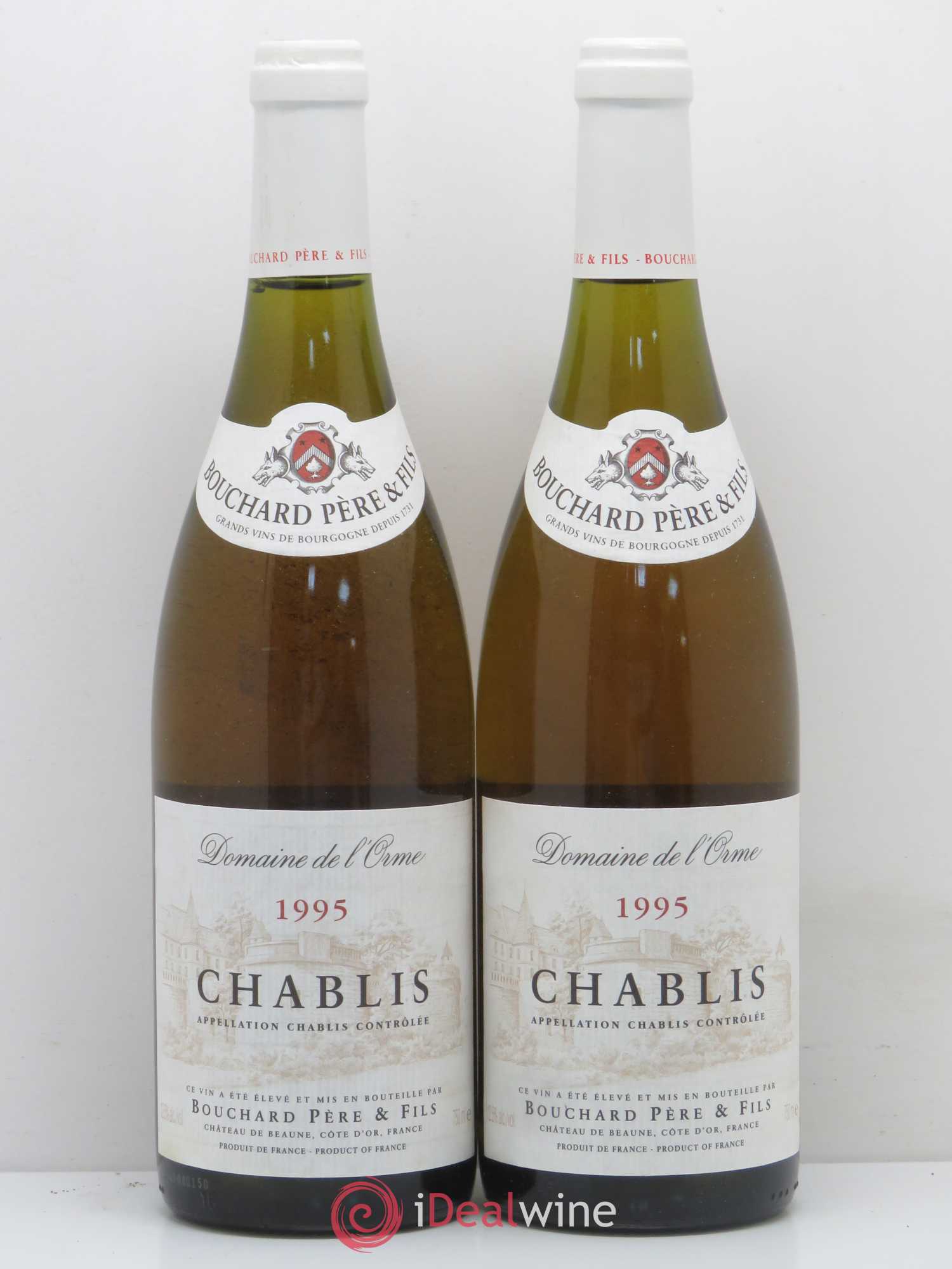 Chablis Bouchard Pere & Fils 1995 - Lot de 2 bouteilles - 0