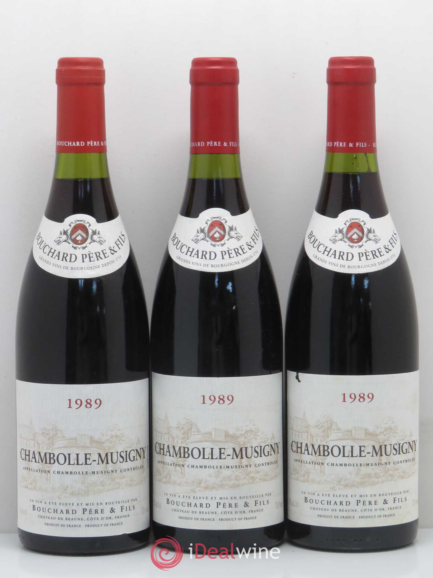 Chambolle-Musigny Bouchard Père & Fils 1989 - Lot de 3 bouteilles - 0