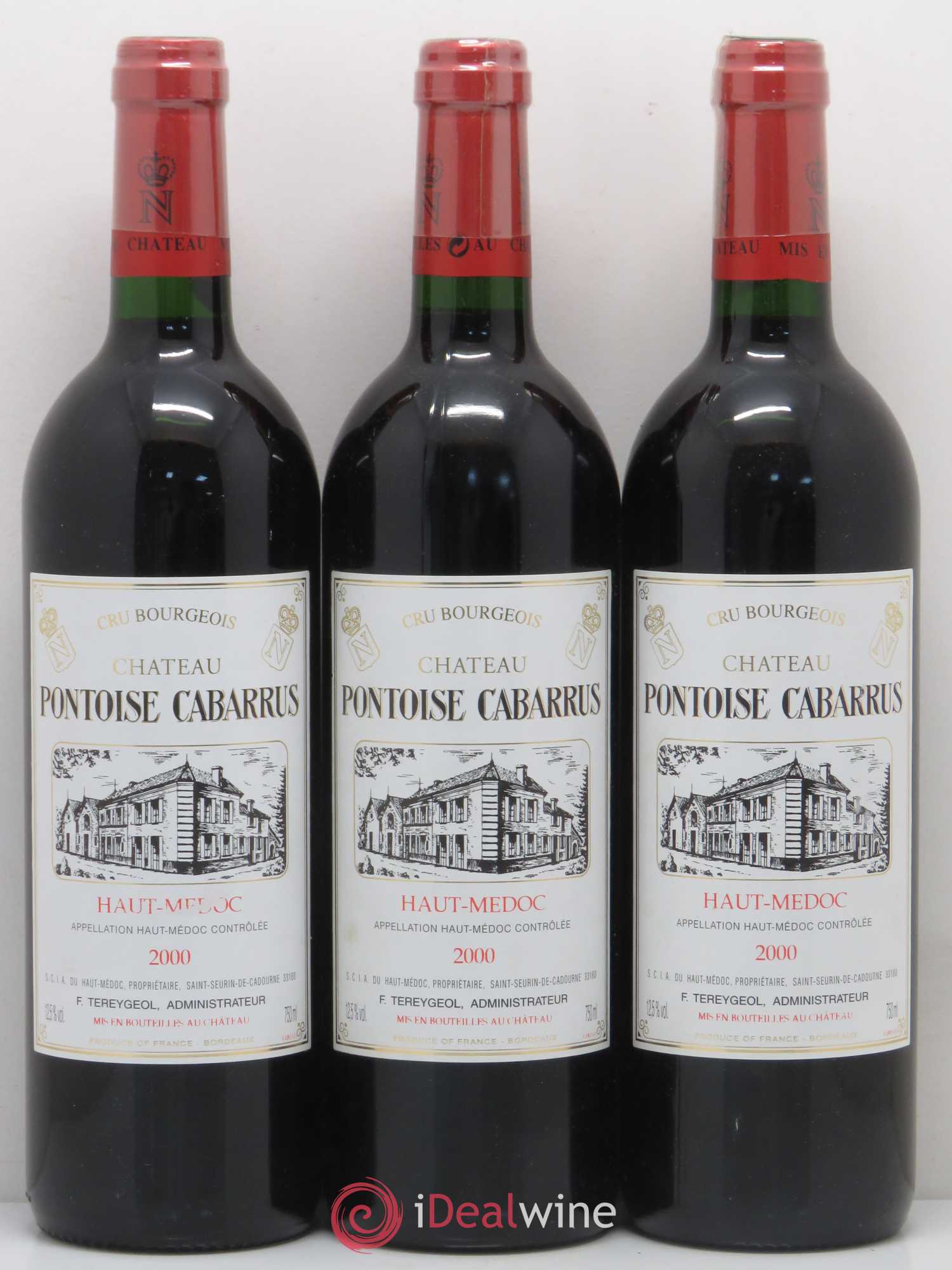 Château Pontoise Cabarrus Cru Bourgeois 2000 - Lot de 12 bouteilles - 2