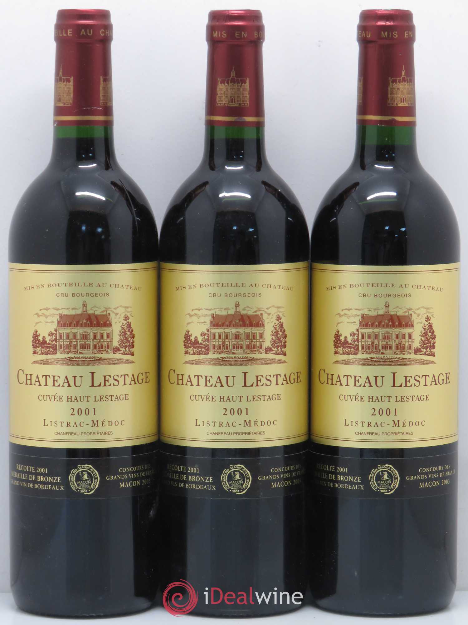Château Lestage Cru Bourgeois Cuvée Haut Lestage (no reserve) 2001 - Lot of 12 bottles - 2
