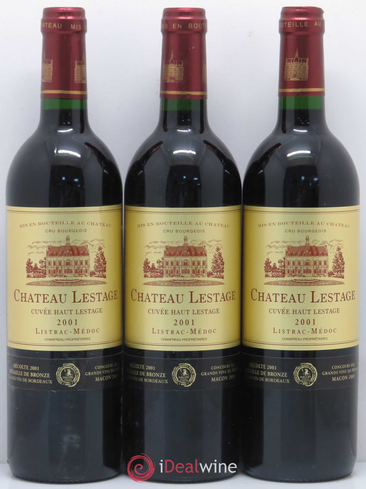 Château Lestage Cru Bourgeois Cuvée Haut Lestage (no reserve) 2001 - Lot of 12 bottles - 3