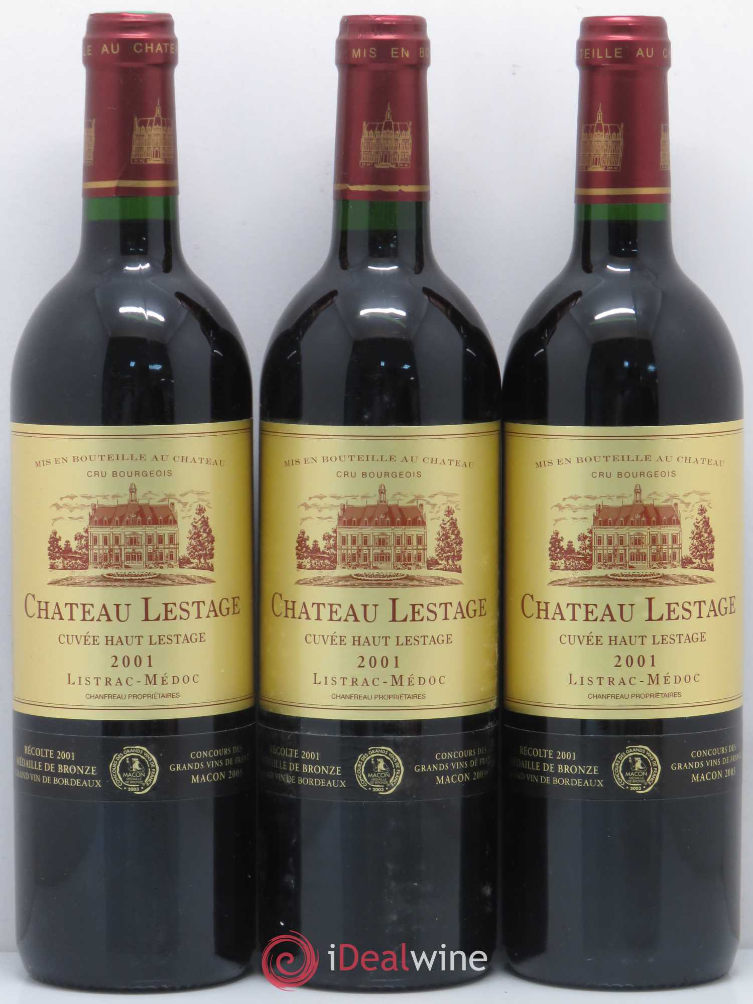 Château Lestage Cru Bourgeois Cuvée Haut Lestage (no reserve) 2001 - Lot of 12 bottles - 4