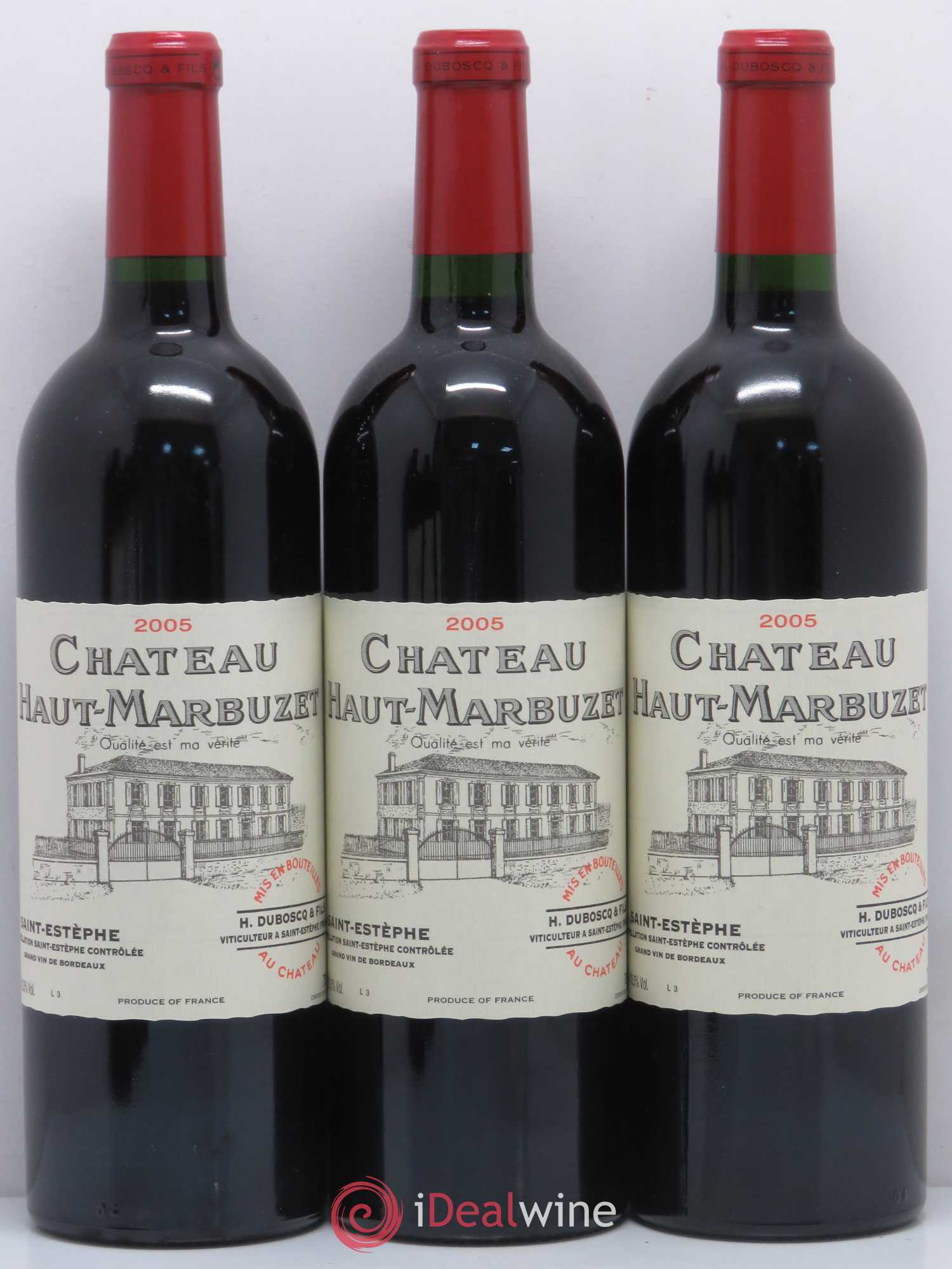 Château Haut Marbuzet 2005 - Lot de 12 bouteilles - 1