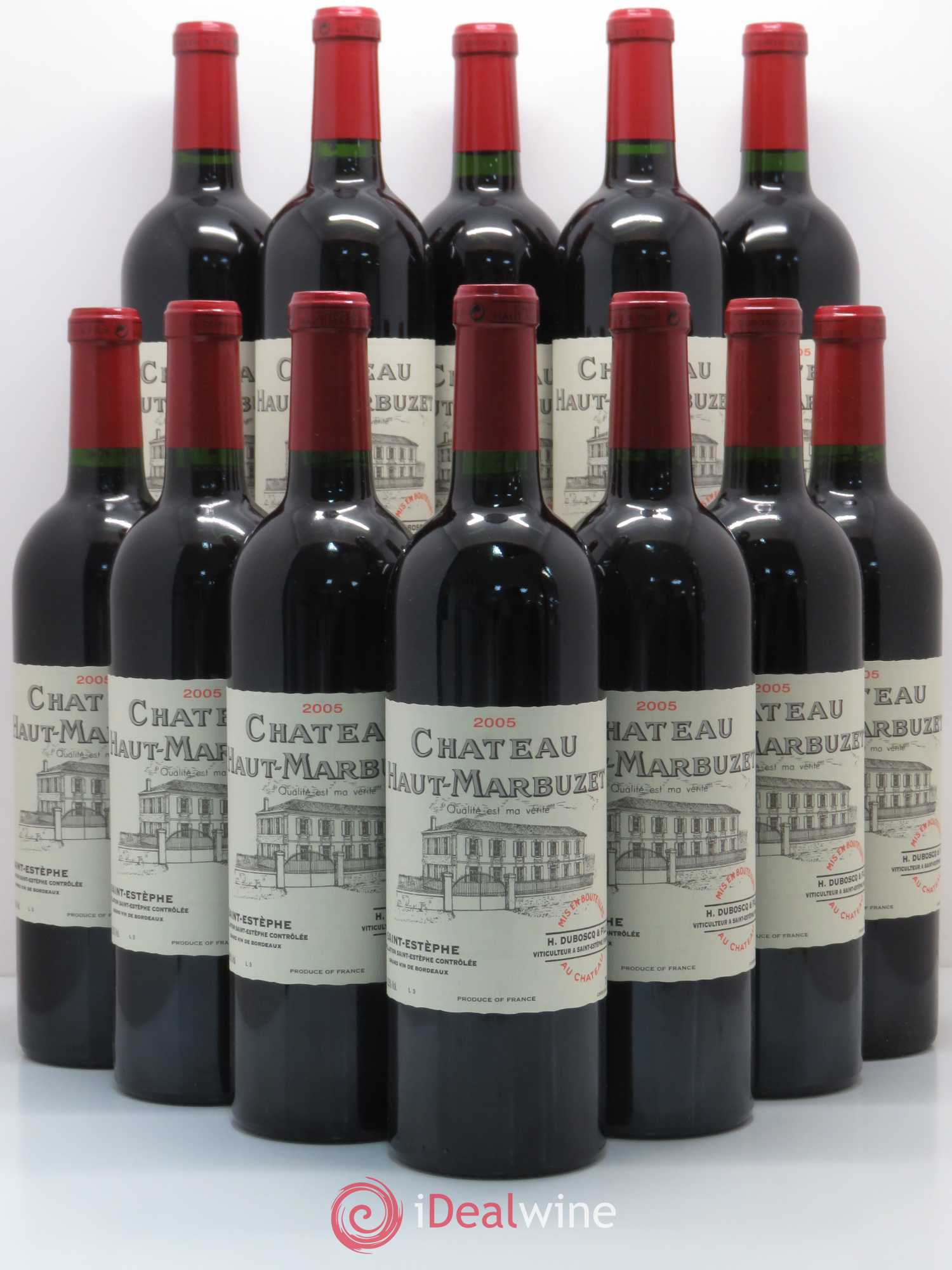 Château Haut Marbuzet 2005 - Lot de 12 bouteilles - 0