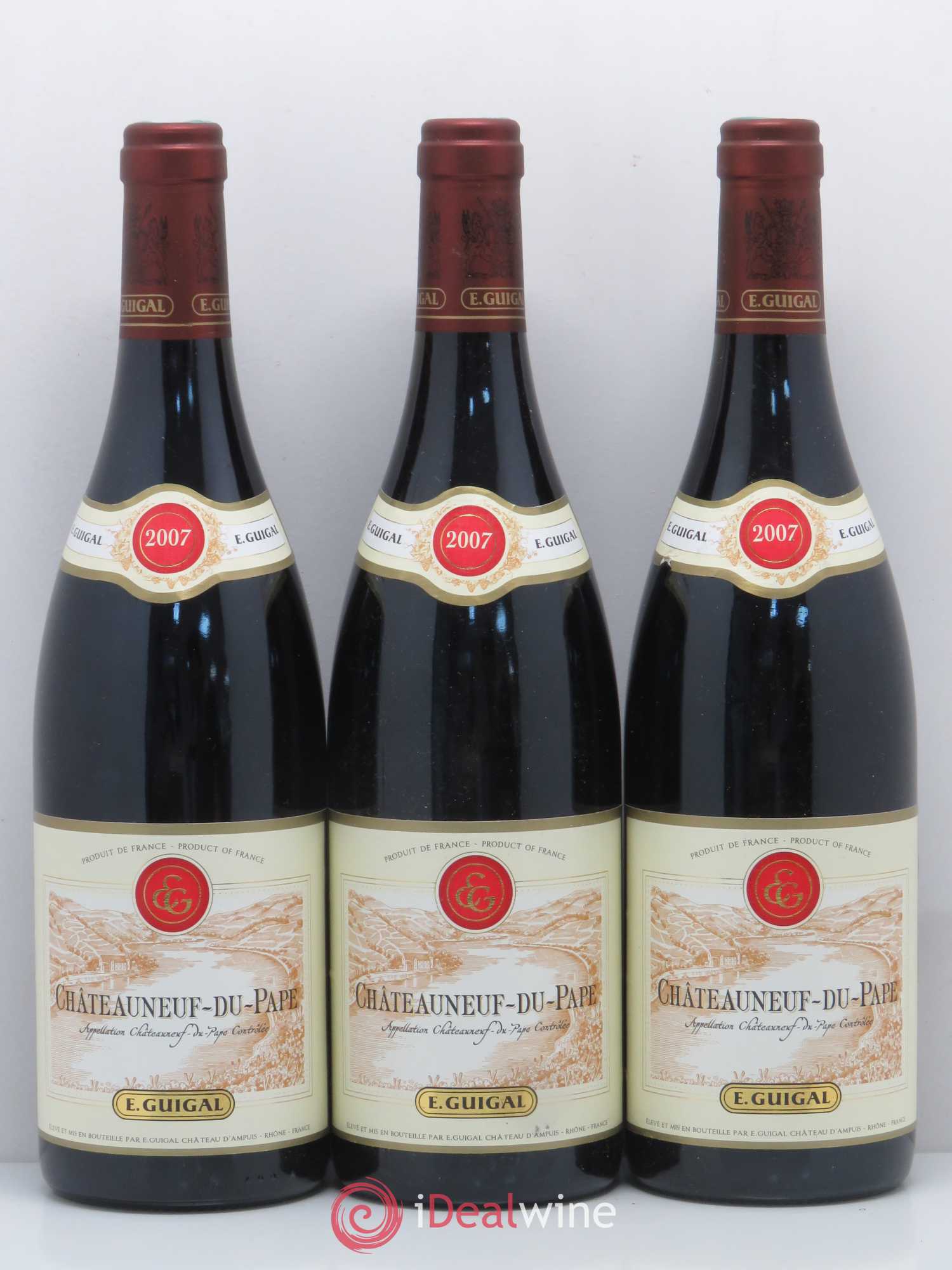 Châteauneuf-du-Pape Guigal 2007 - Lot de 3 bouteilles - 0