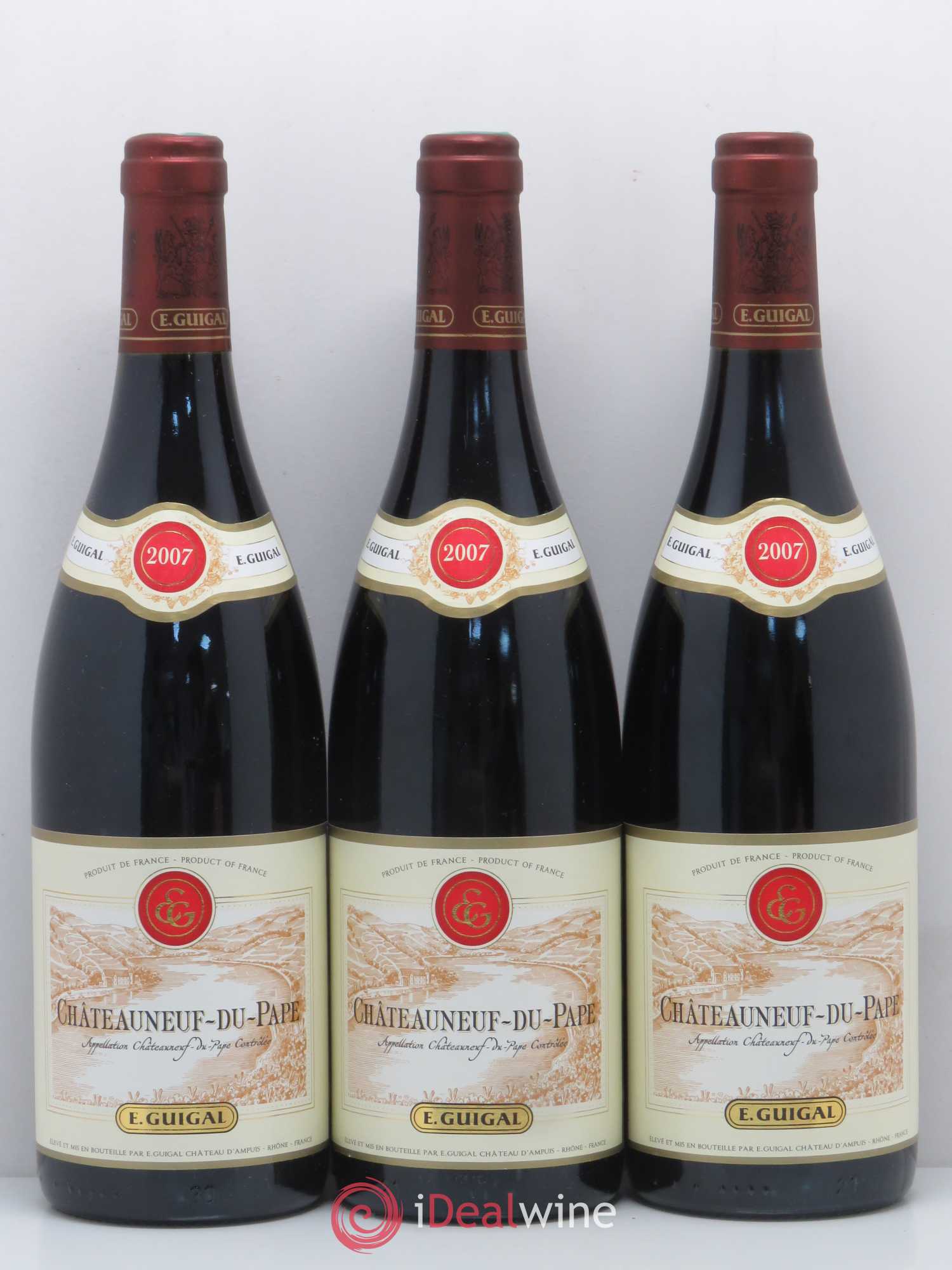 Châteauneuf-du-Pape Guigal 2007 - Lot de 3 bouteilles - 0
