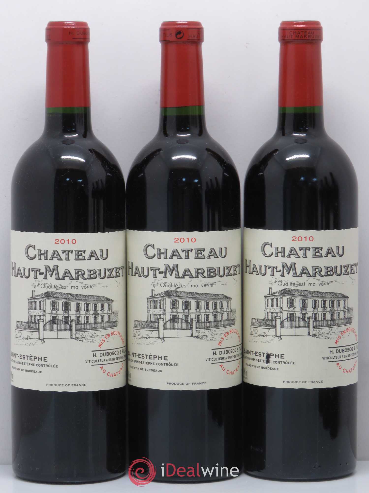 Château Haut Marbuzet 2010 - Lot de 6 bouteilles - 1