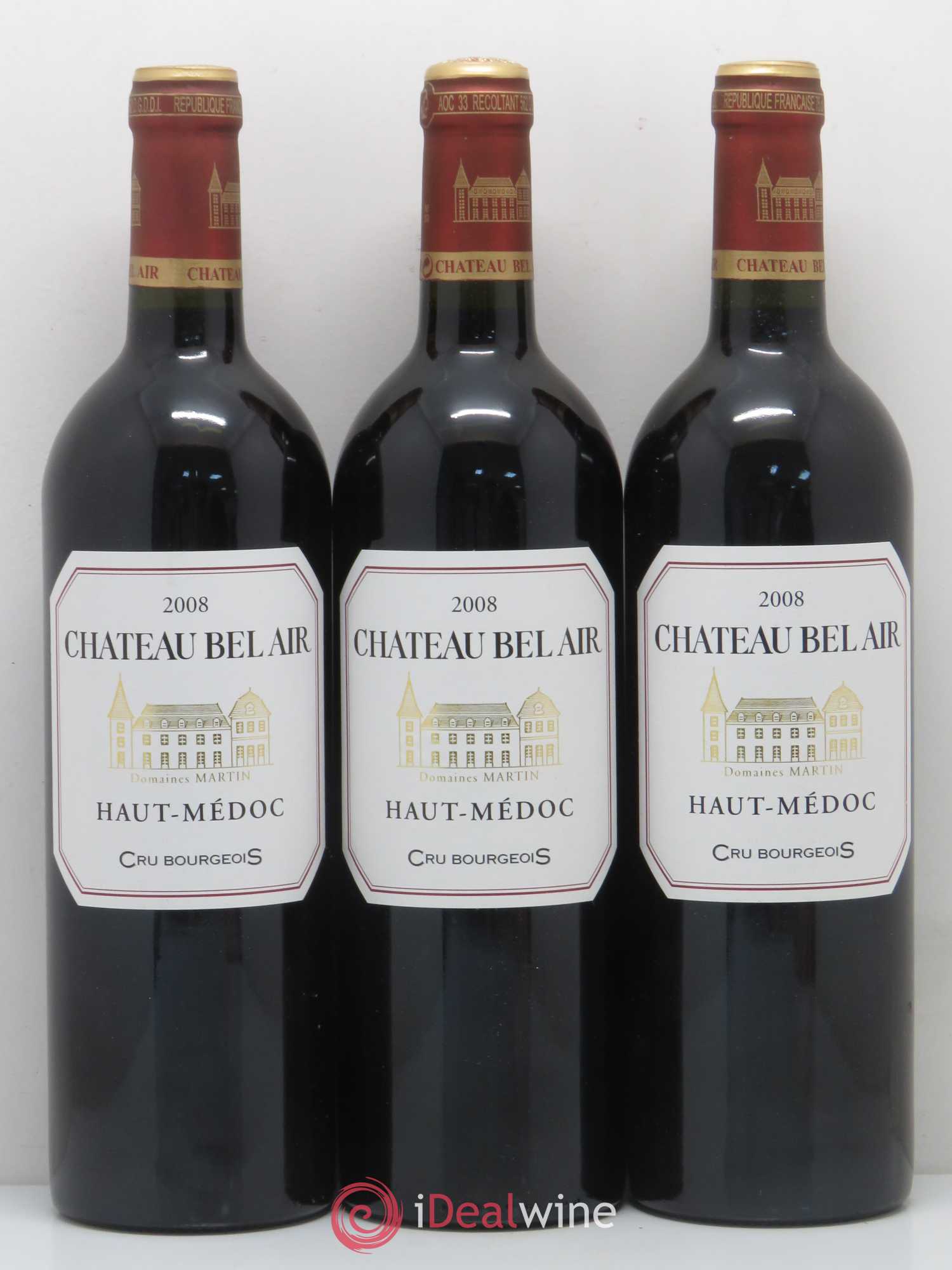 Château Bel Air 2008 - Lot of 6 bottles - 2