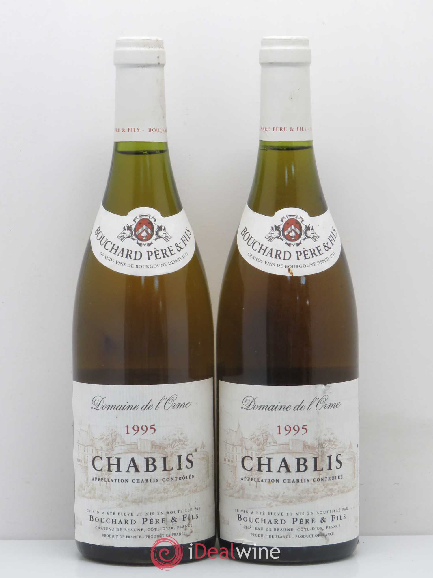 Chablis Bouchard Pere & Fils 1995 - Lot de 2 bouteilles - 0