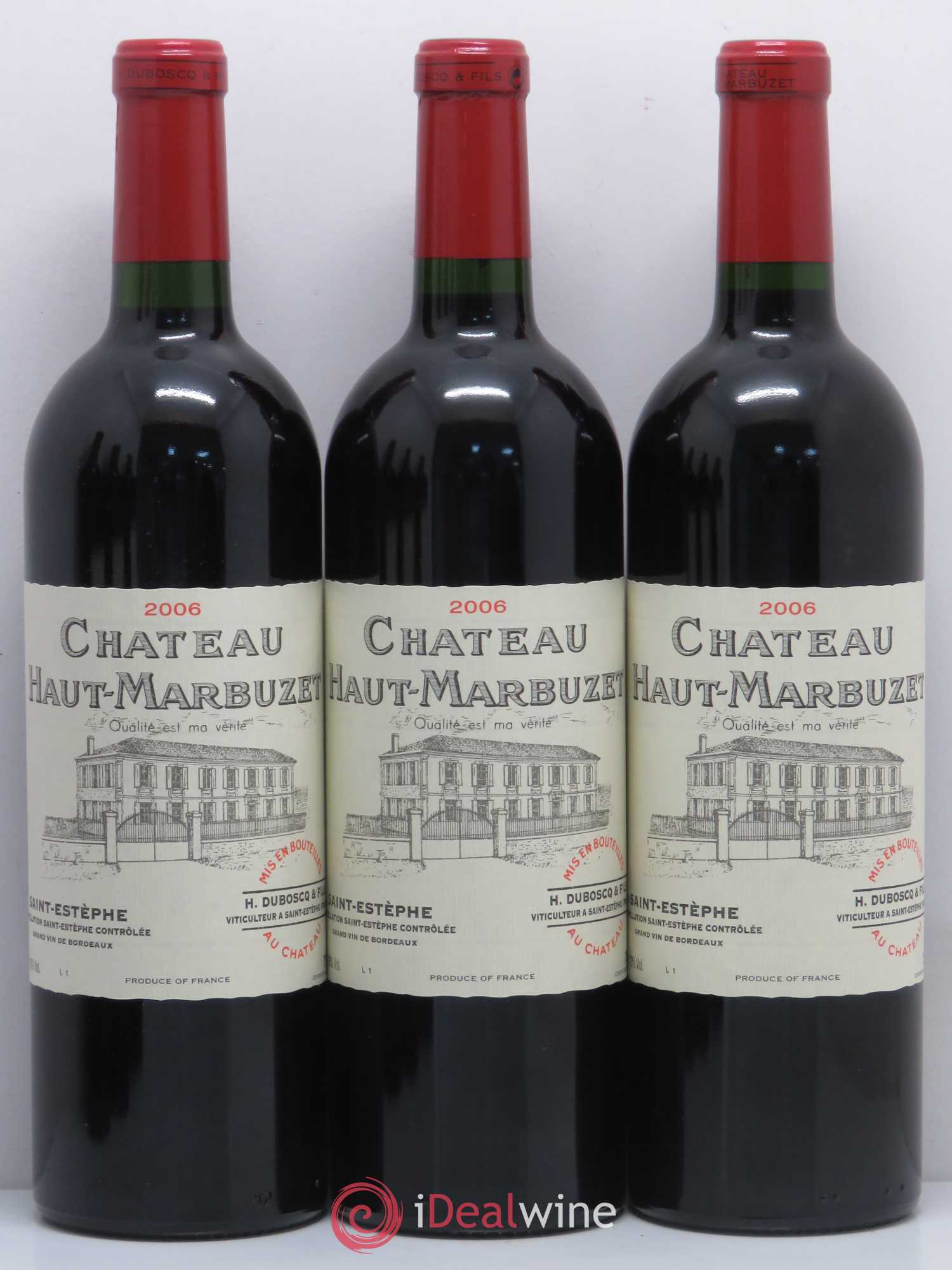Château Haut Marbuzet 2006 - Lot de 12 bouteilles - 1
