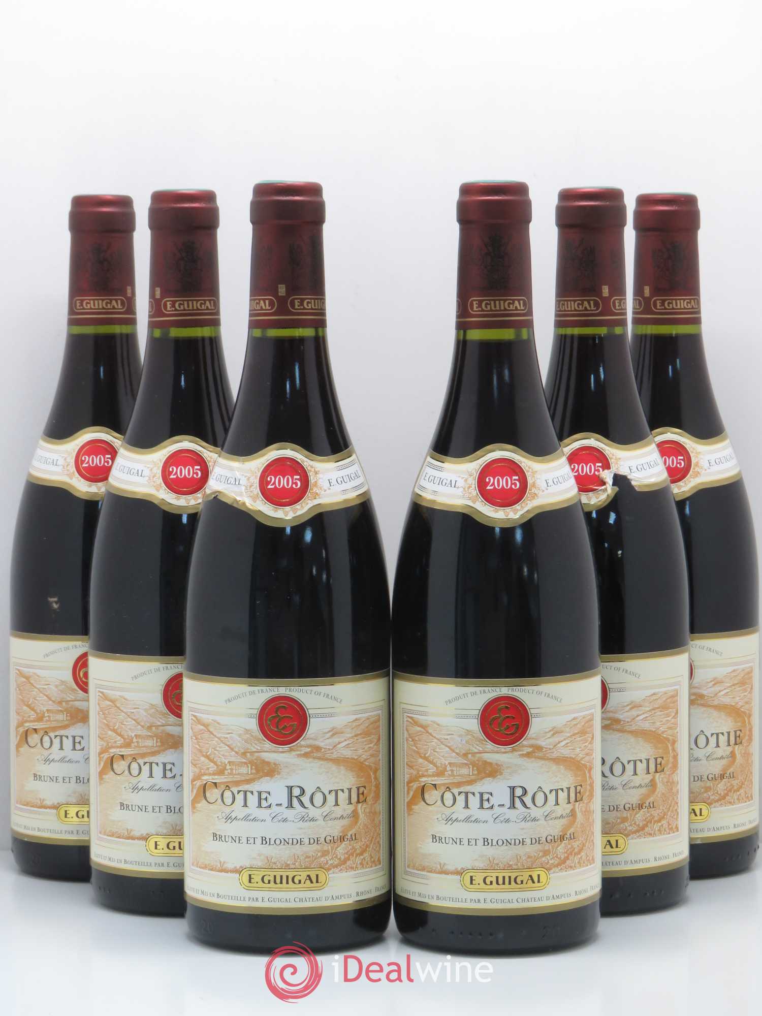 Côte-Rôtie Côtes Brune et Blonde Guigal 2005 - Lot de 6 bouteilles - 0